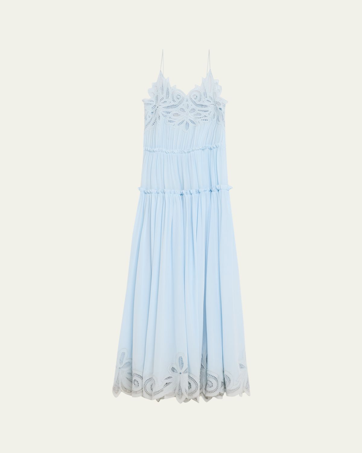 Ulla Johnson Filippa Embroidered Silk Gown