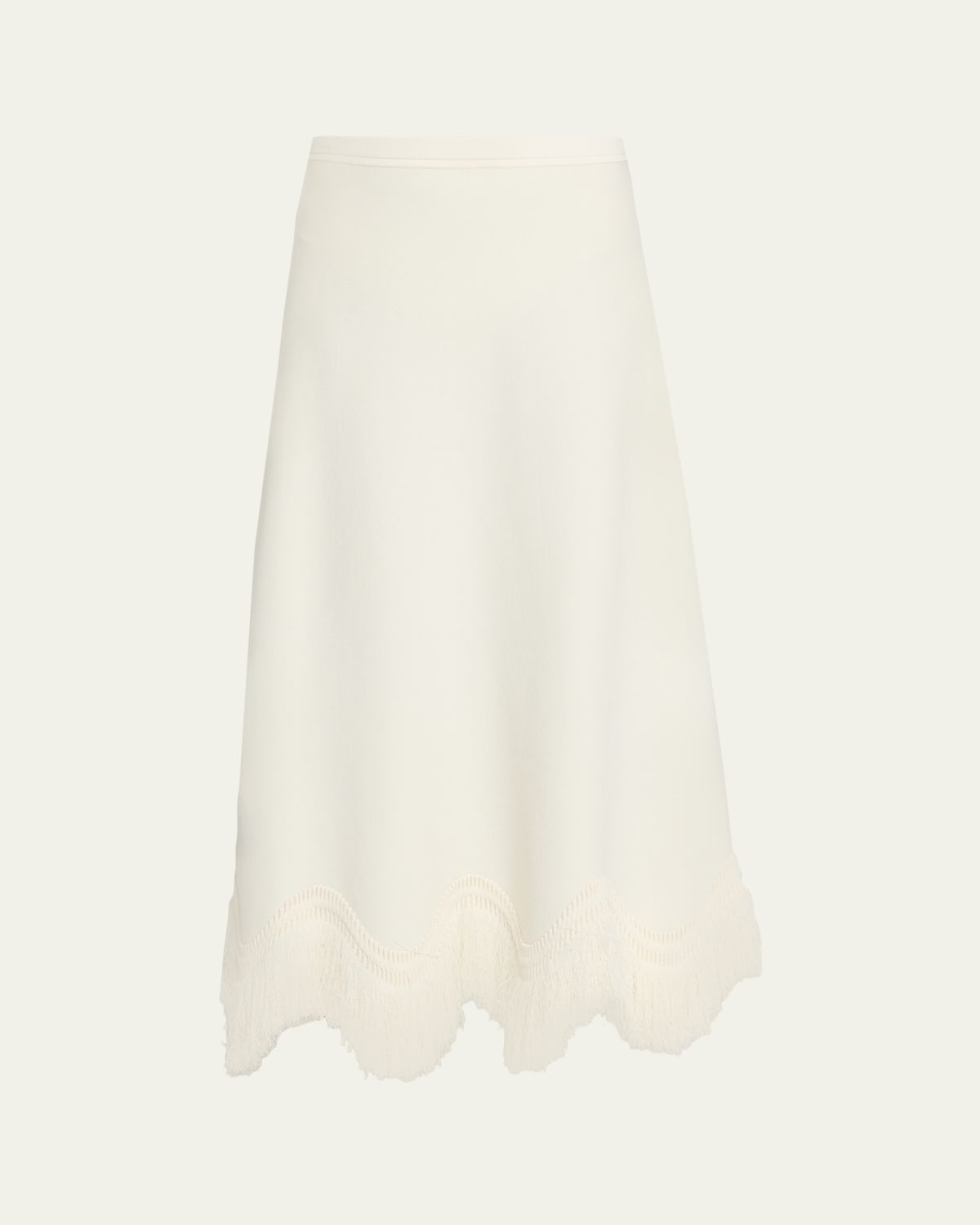 Ulla Johnson Paulina Knit Fringe Midi Skirt