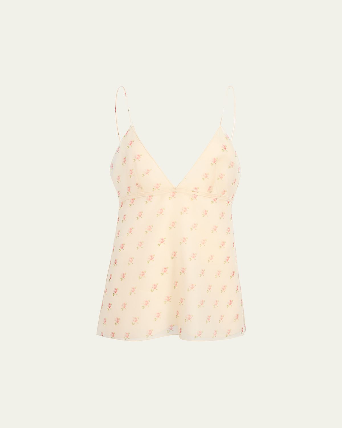 Khaite Timy Backless Silk Tank Top