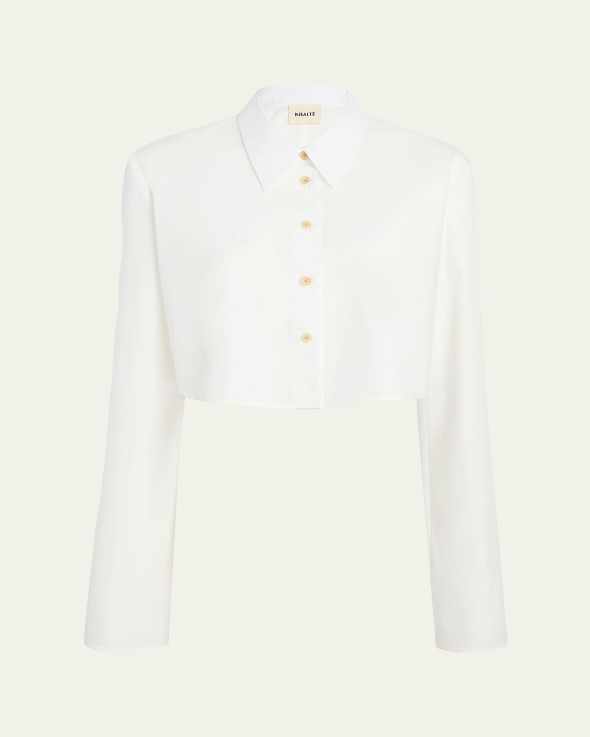 Khaite Fritz Cropped Cotton Top