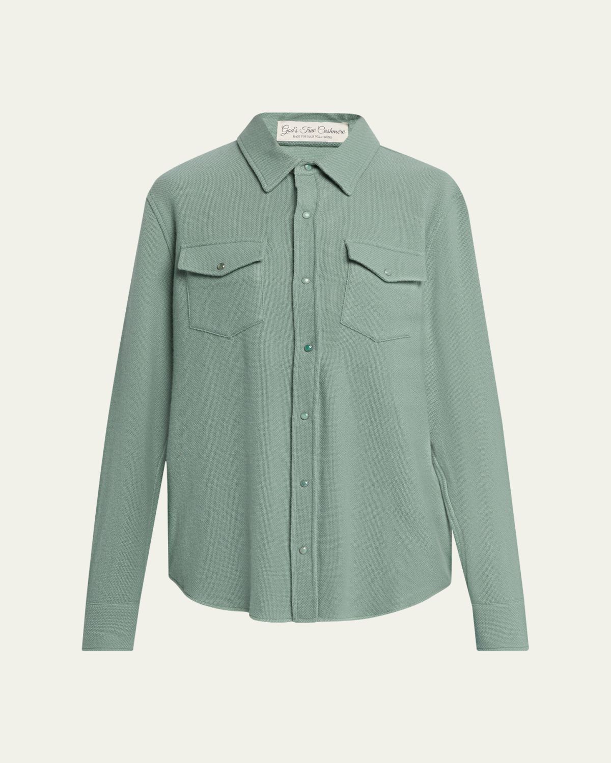 God's True Cashmere Cashmere Button-Front Shirt | Thumbnail 6 God's True Cashmere Cashmere Button-Front Shirt | Thumbnail 6