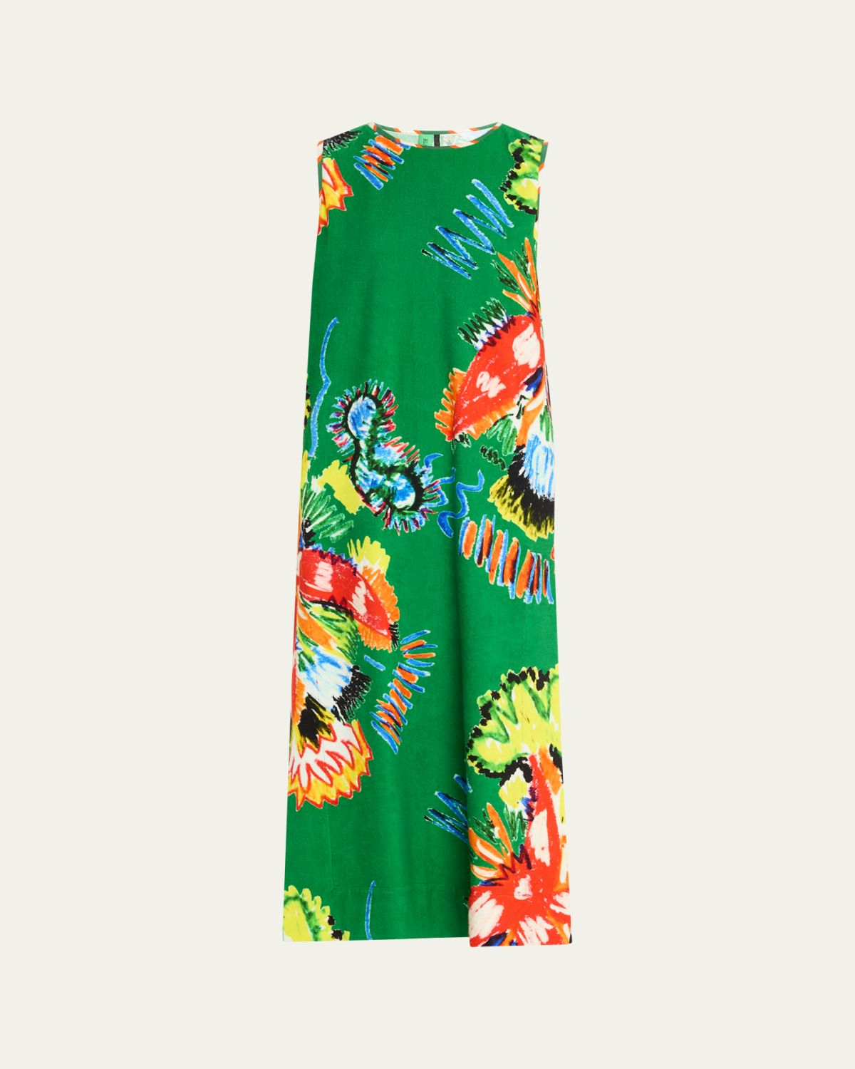Rianna + Nina Sleeveless Abstract-Print Maxi Dress