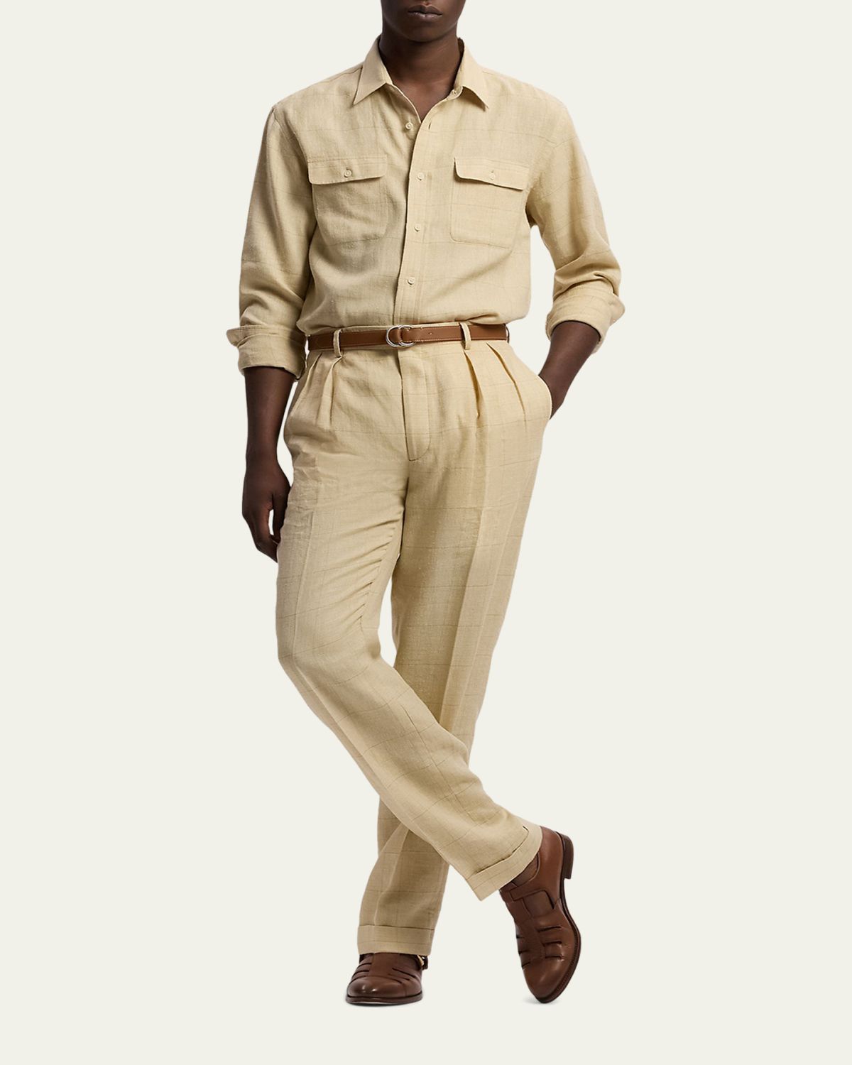 Ralph Lauren Purple Label Windowpane Shirt | Thumbnail 2 Ralph Lauren Purple Label Windowpane Shirt | Thumbnail 2