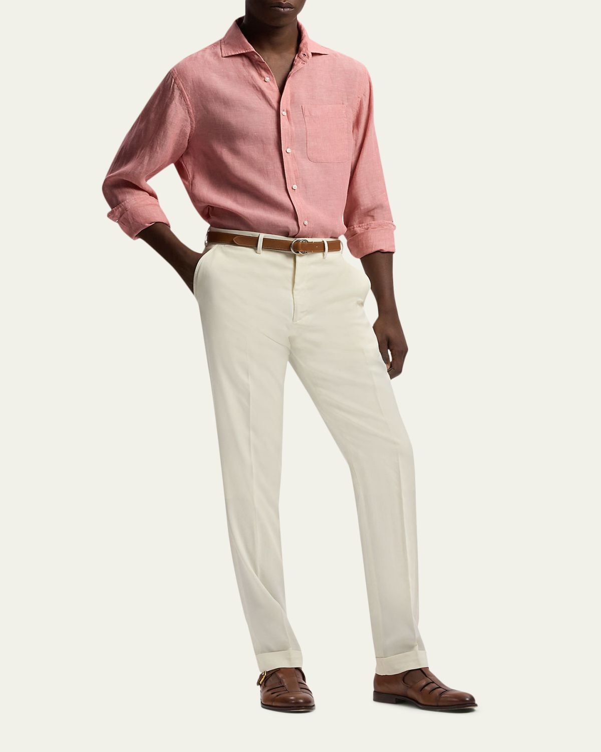 Ralph Lauren Purple Label Linen Chambray Shirt | Thumbnail 2 Ralph Lauren Purple Label Linen Chambray Shirt | Thumbnail 2
