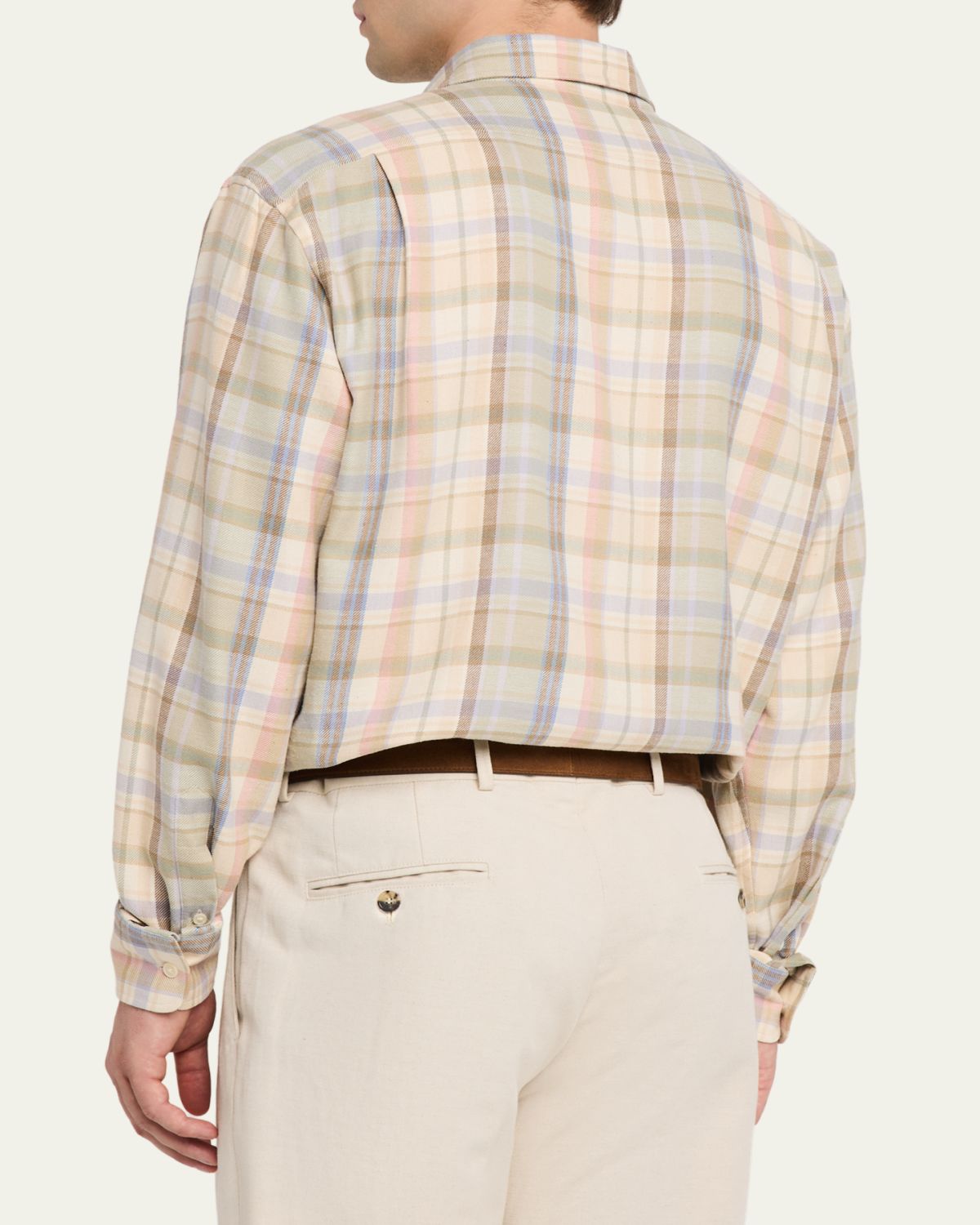 Ralph Lauren Purple Label Plaid Hemp-Cotton Shirt | Thumbnail 3 Ralph Lauren Purple Label Plaid Hemp-Cotton Shirt | Thumbnail 3