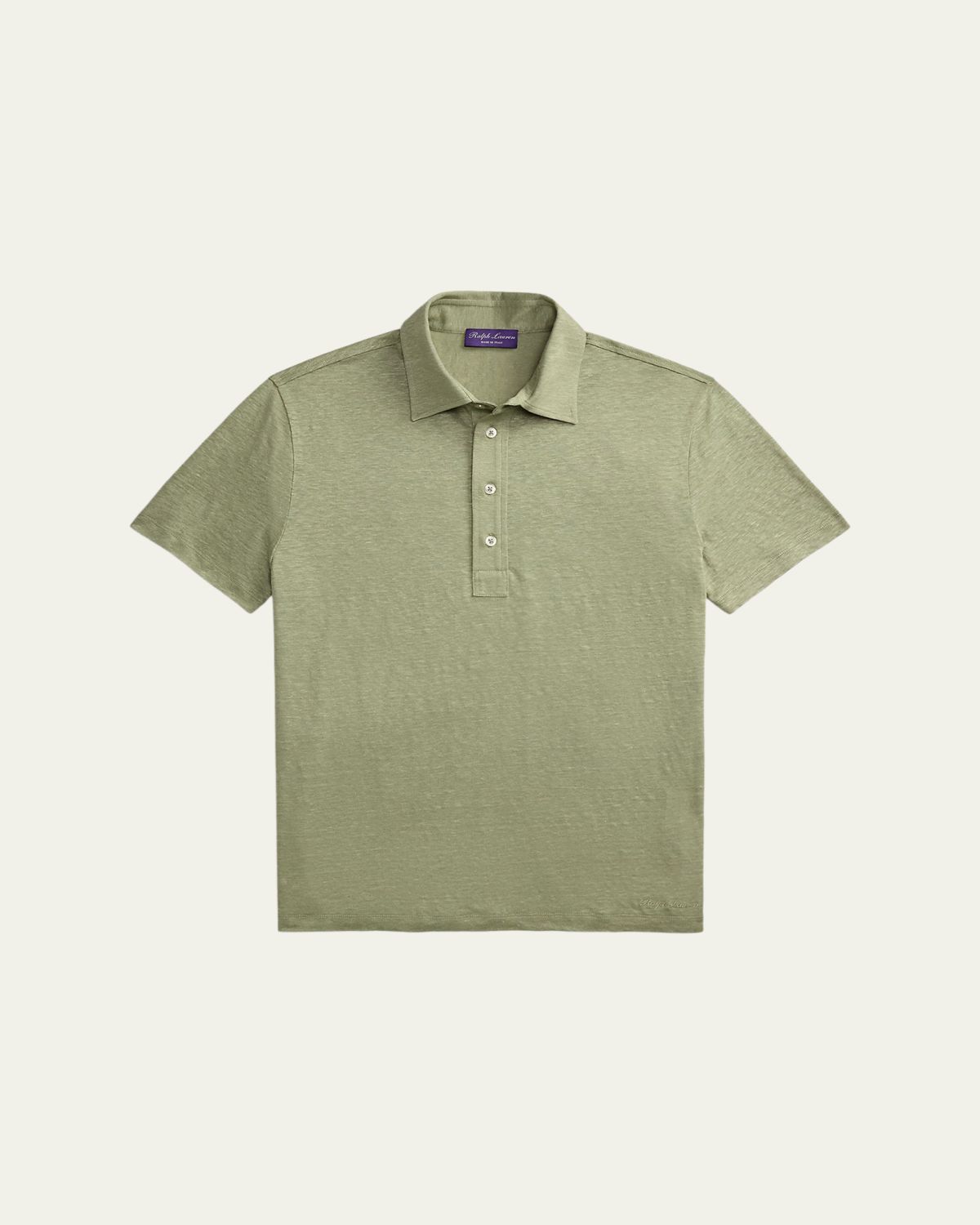 Ralph Lauren Purple Label Linen Jersey Polo Shirt