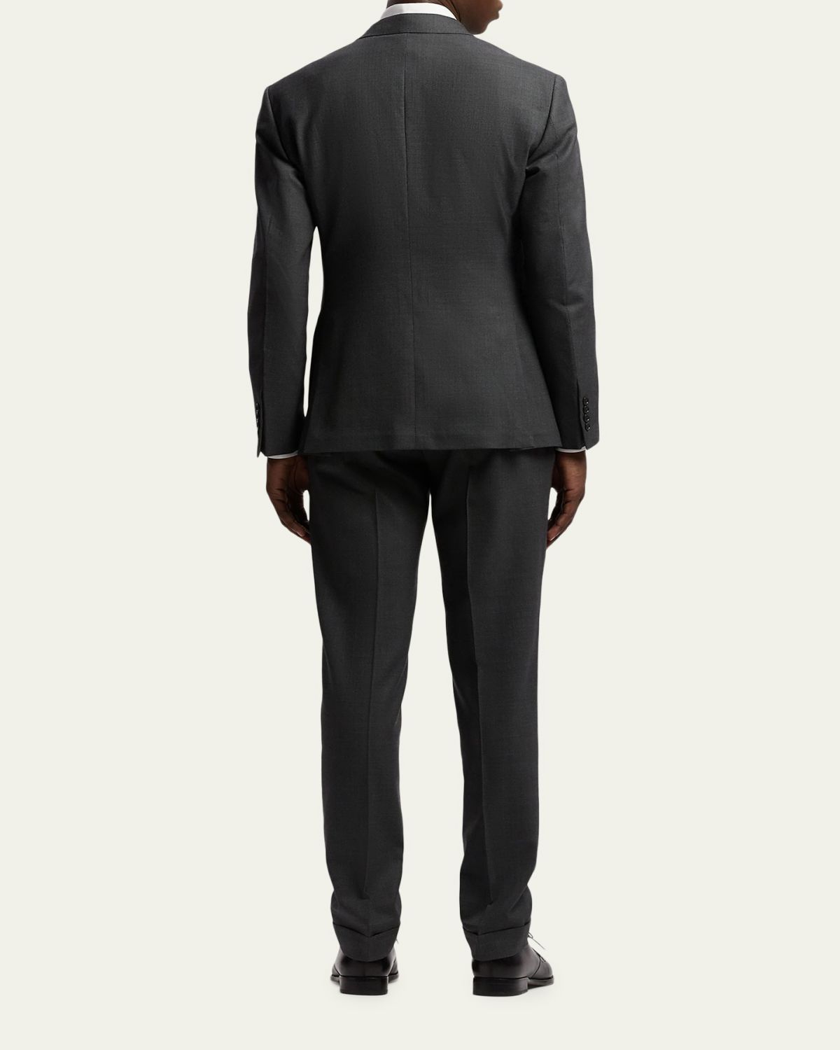Ralph Lauren Purple Label Kent Hand-Tailored Wool Birdseye Suit | Thumbnail 3