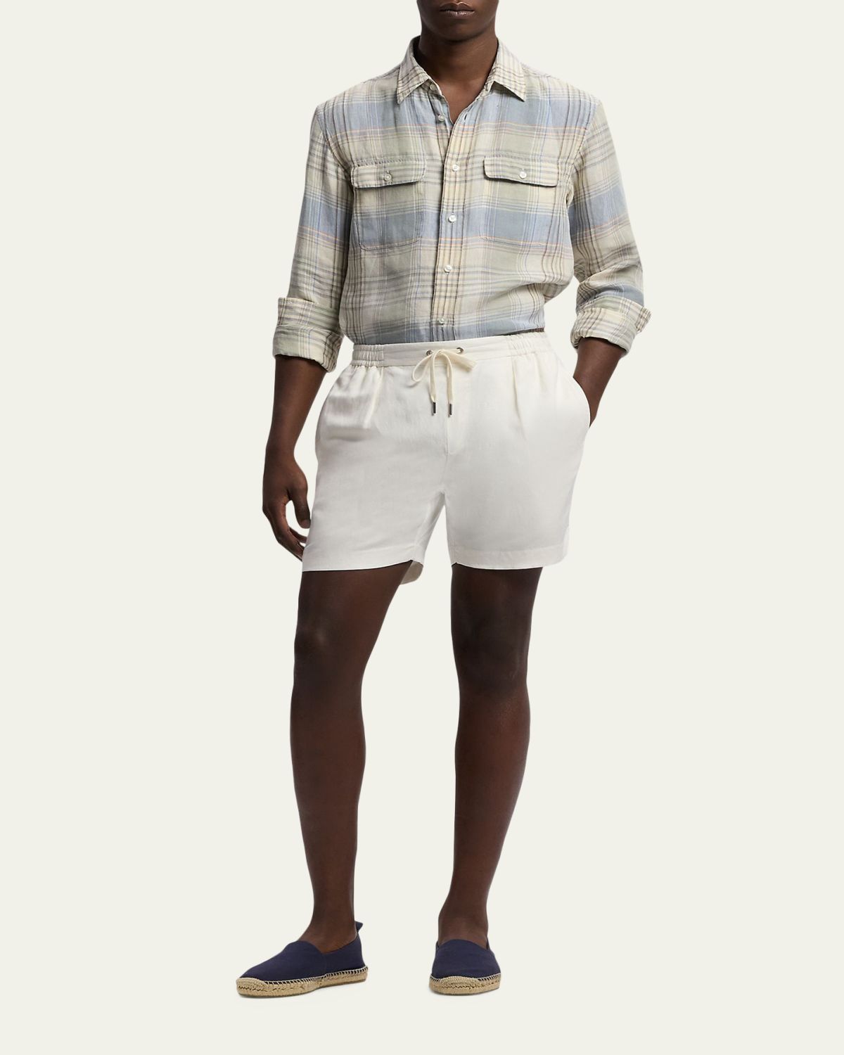 Ralph Lauren Purple Label Plaid Linen Shirt | Thumbnail 2 Ralph Lauren Purple Label Plaid Linen Shirt | Thumbnail 2