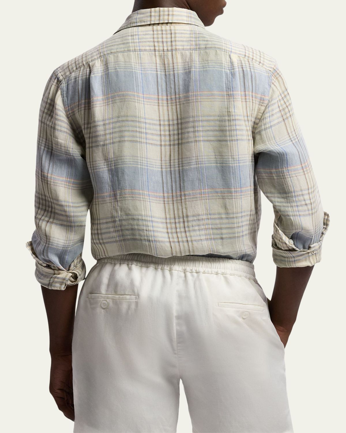 Ralph Lauren Purple Label Plaid Linen Shirt | Thumbnail 3 Ralph Lauren Purple Label Plaid Linen Shirt | Thumbnail 3