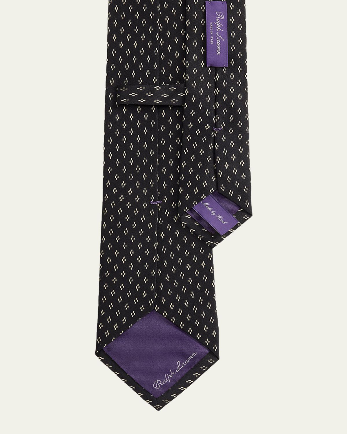 Ralph Lauren Purple Label Dotted-Diamond Silk Tie | Thumbnail 3