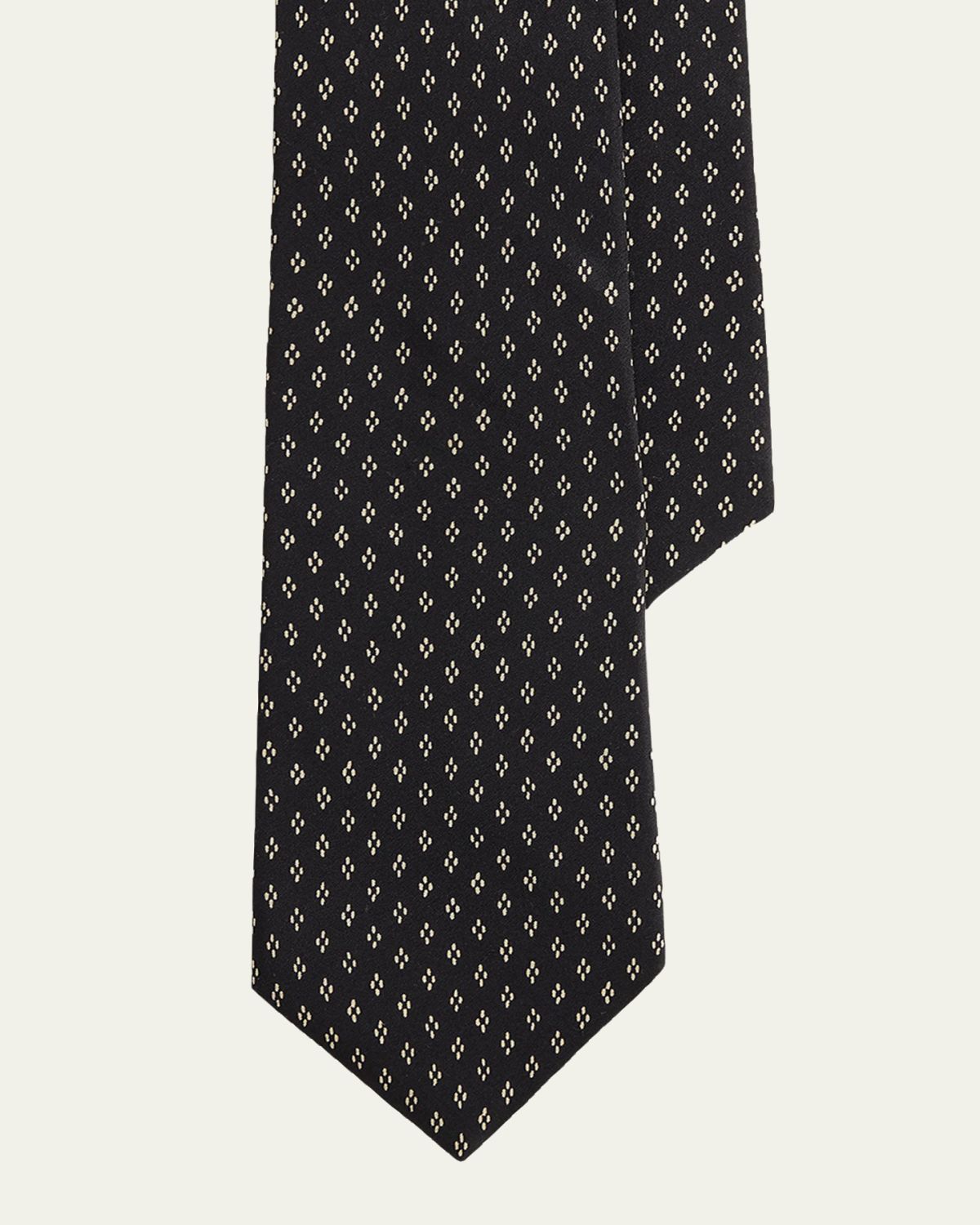 Ralph Lauren Purple Label Dotted-Diamond Silk Tie