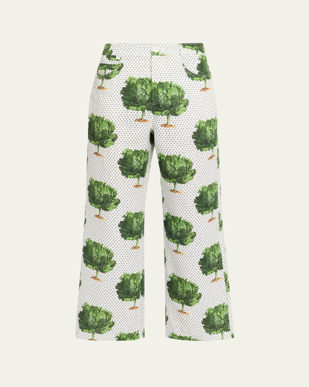Libertine Lettuce Dance To The Beat Straight-Leg Ankle Pants