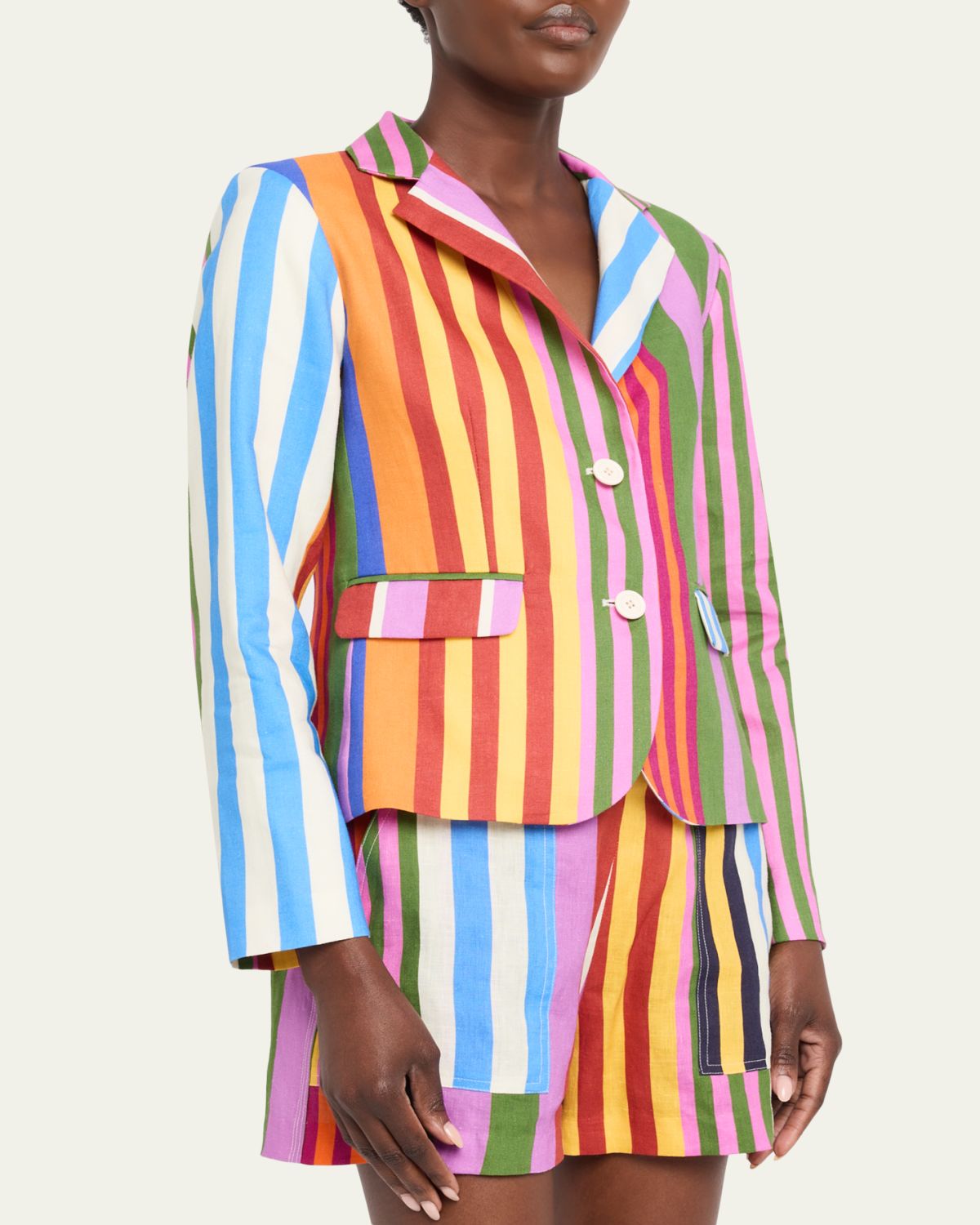 Libertine Tangier Stripe Linen Classic Jacket | Thumbnail 4