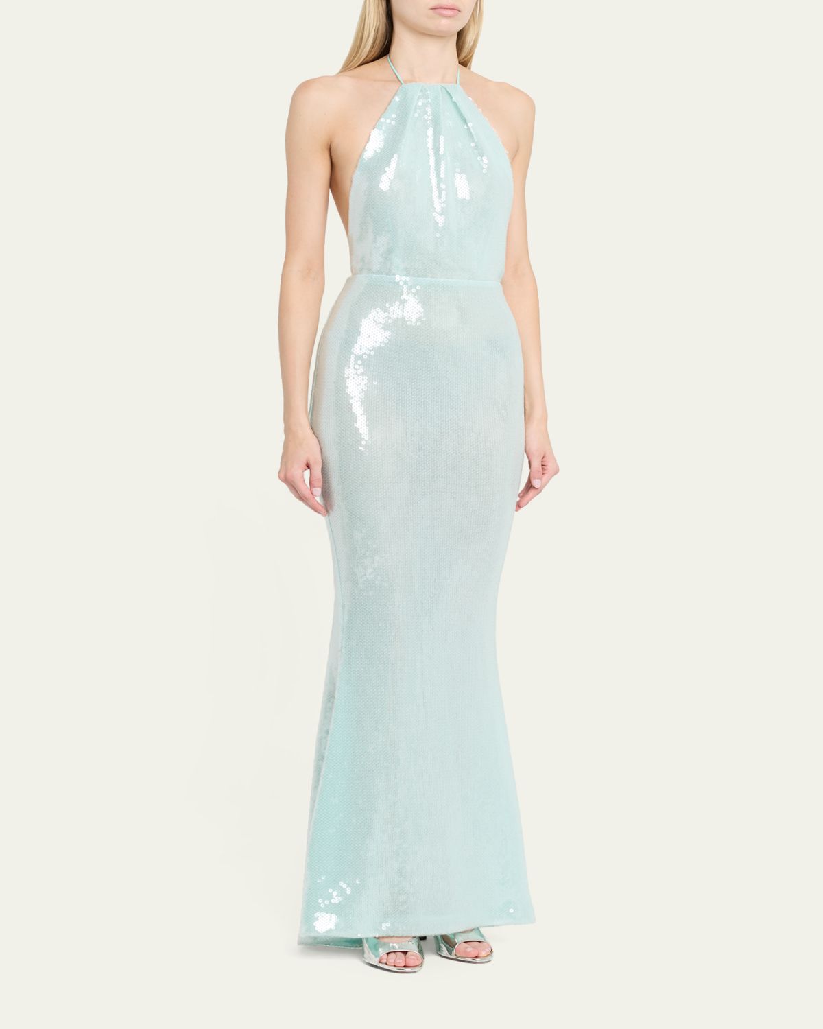 Retrofete Elexa Sequined Halter Dress | Thumbnail 4 Retrofete Elexa Sequined Halter Dress | Thumbnail 4