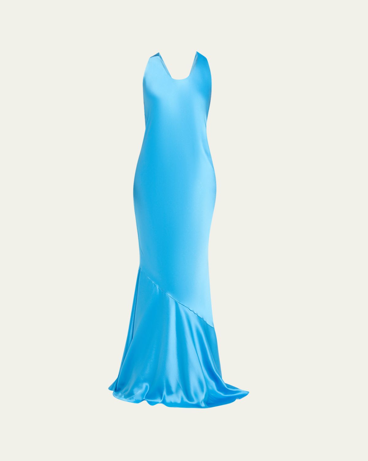 Retrofete Alison Satin Halter Gown