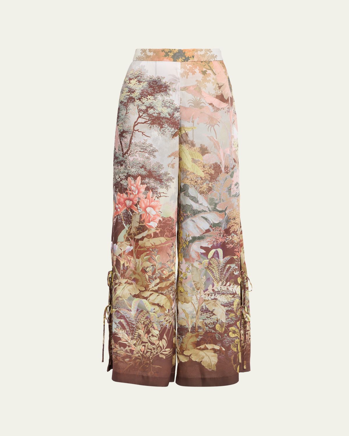 Kobi Halperin Helena Wide-Leg Botanical-Print Pants - Women's Clothing