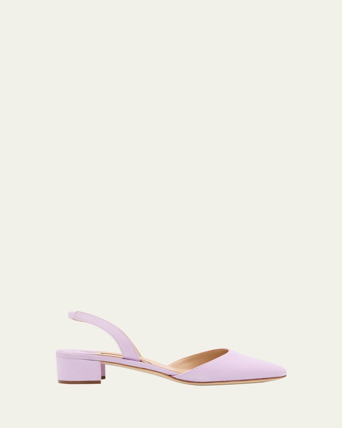 Manolo Blahnik Aspro Suede Slingback Pumps