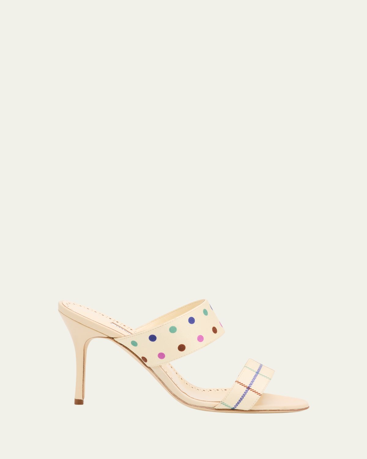 Manolo Blahnik 90mm Ralotapla Silk Twill Sandals