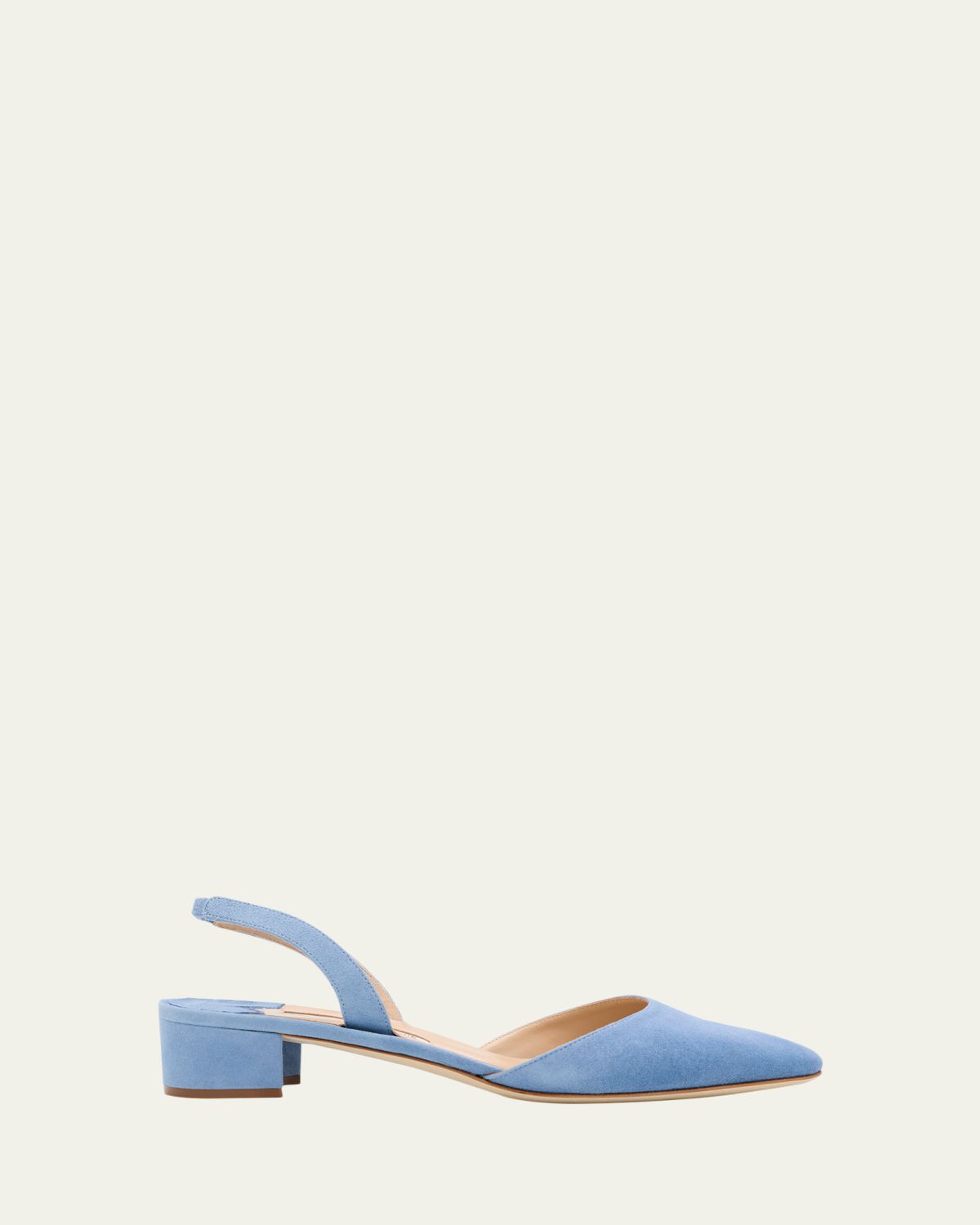 Manolo Blahnik Aspro Suede Slingback Pumps