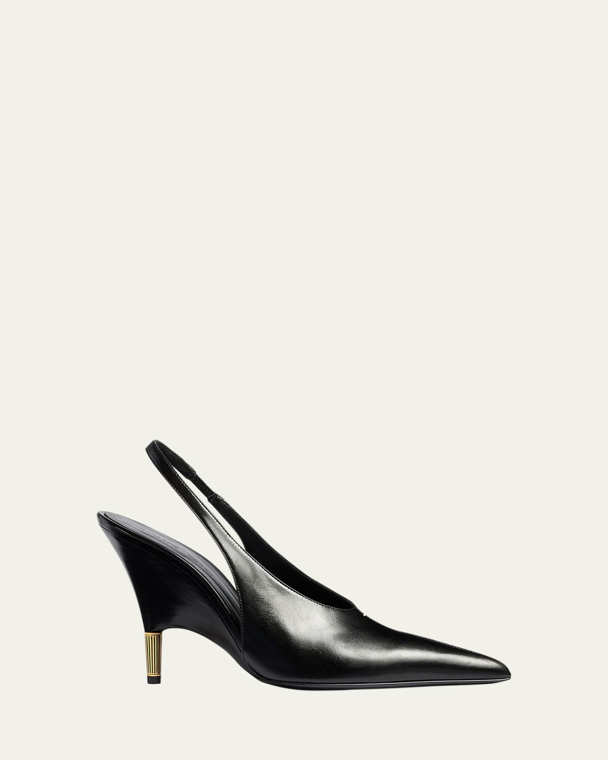 Khaite 100mm Bella Leather Slingback Pumps