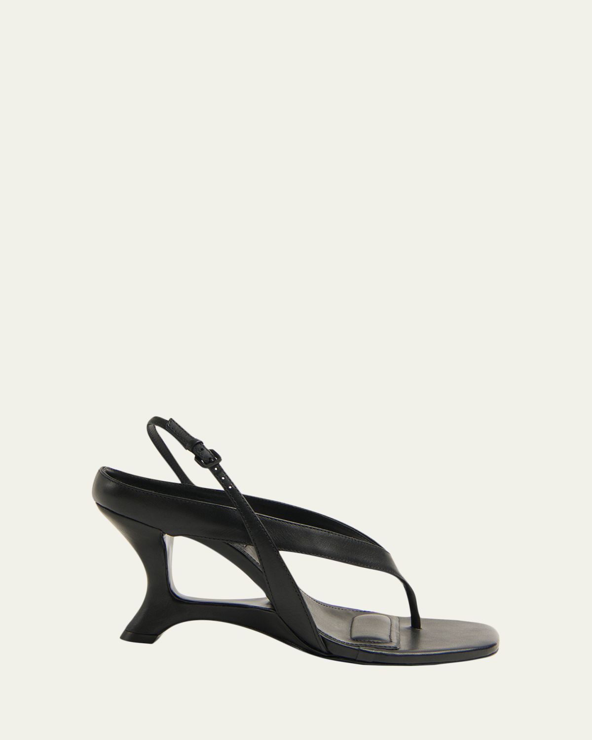 SIMKHAI Darya Leather Wedge Thong Sandals | Thumbnail 3 SIMKHAI Darya Leather Wedge Thong Sandals | Thumbnail 3