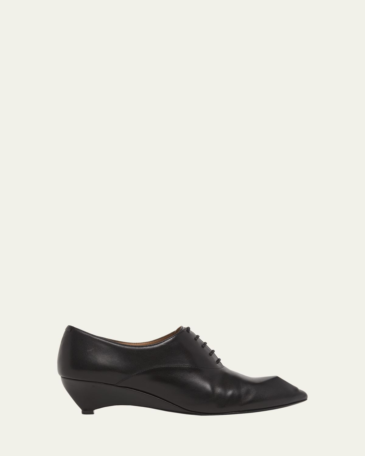 Jil Sander 35mm Leather Oxford Wedges