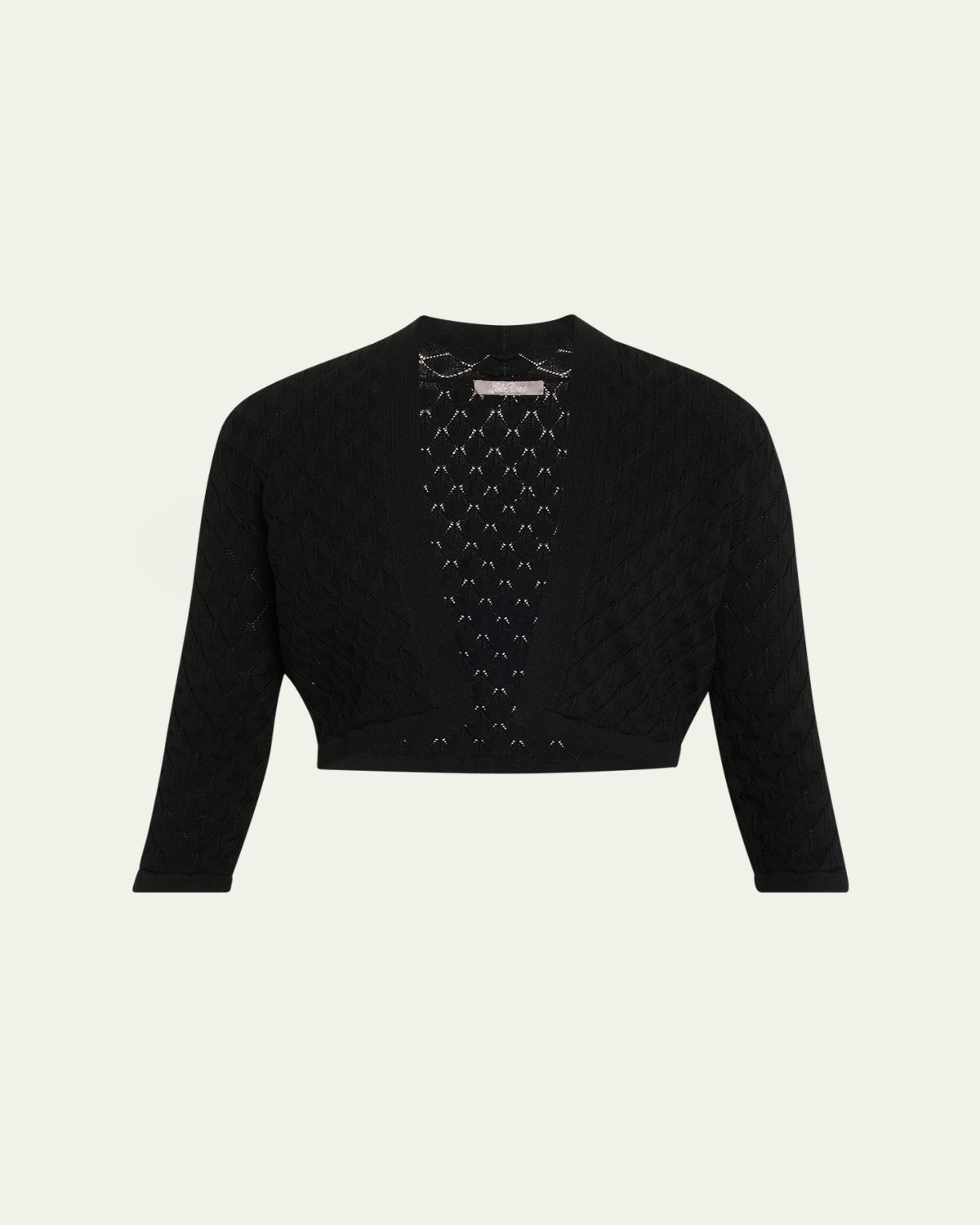 Lela Rose Pointelle Knit Bolero Jacket | Thumbnail 6 Lela Rose Pointelle Knit Bolero Jacket | Thumbnail 6