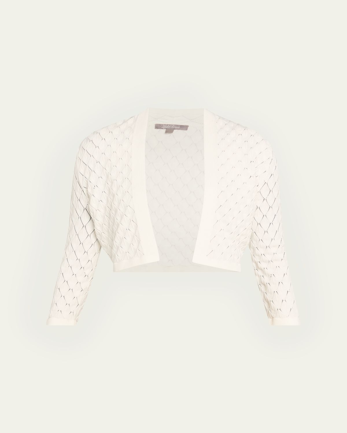 Lela Rose Pointelle Knit Bolero Jacket