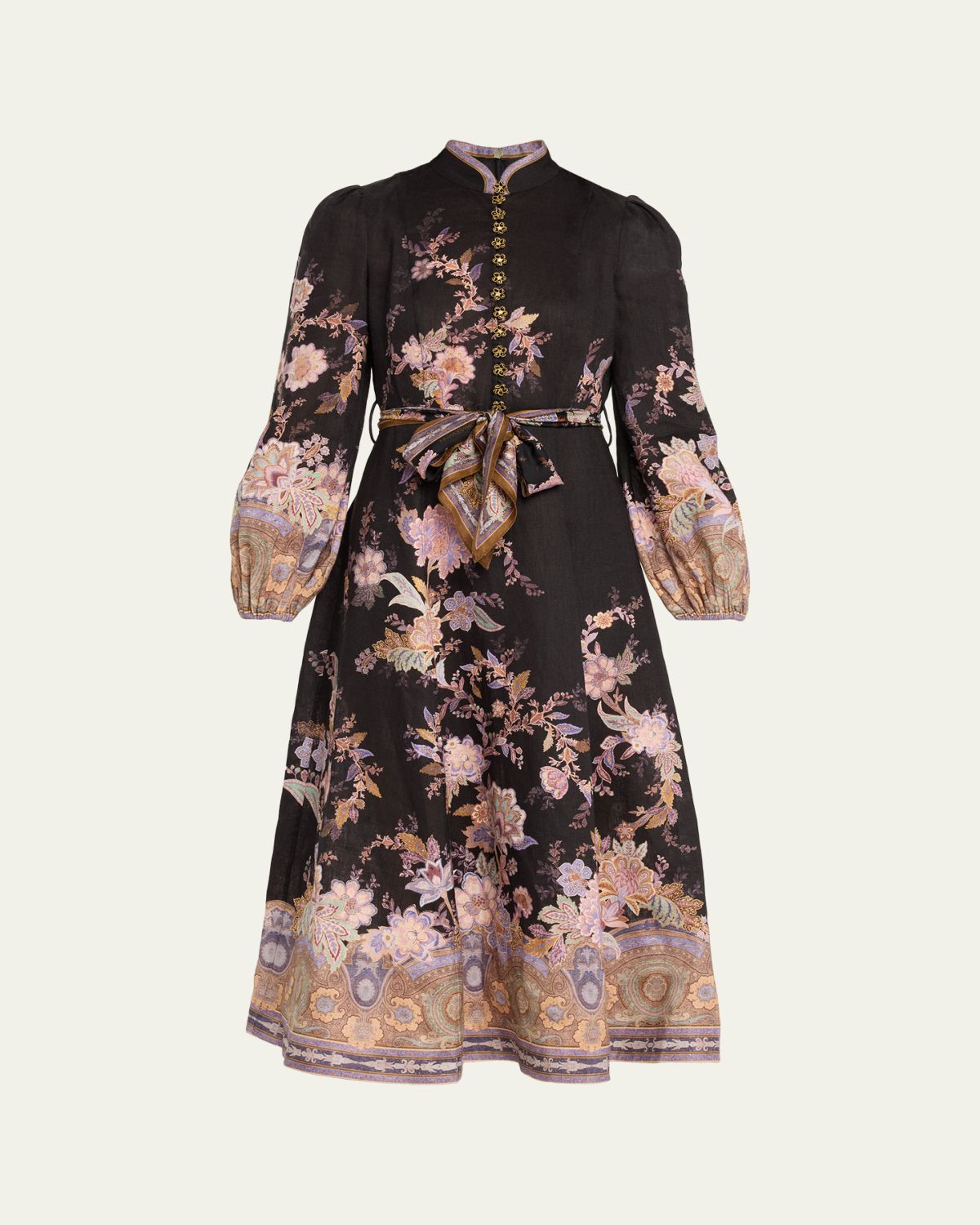 Zimmermann Luna Button Midi Dress