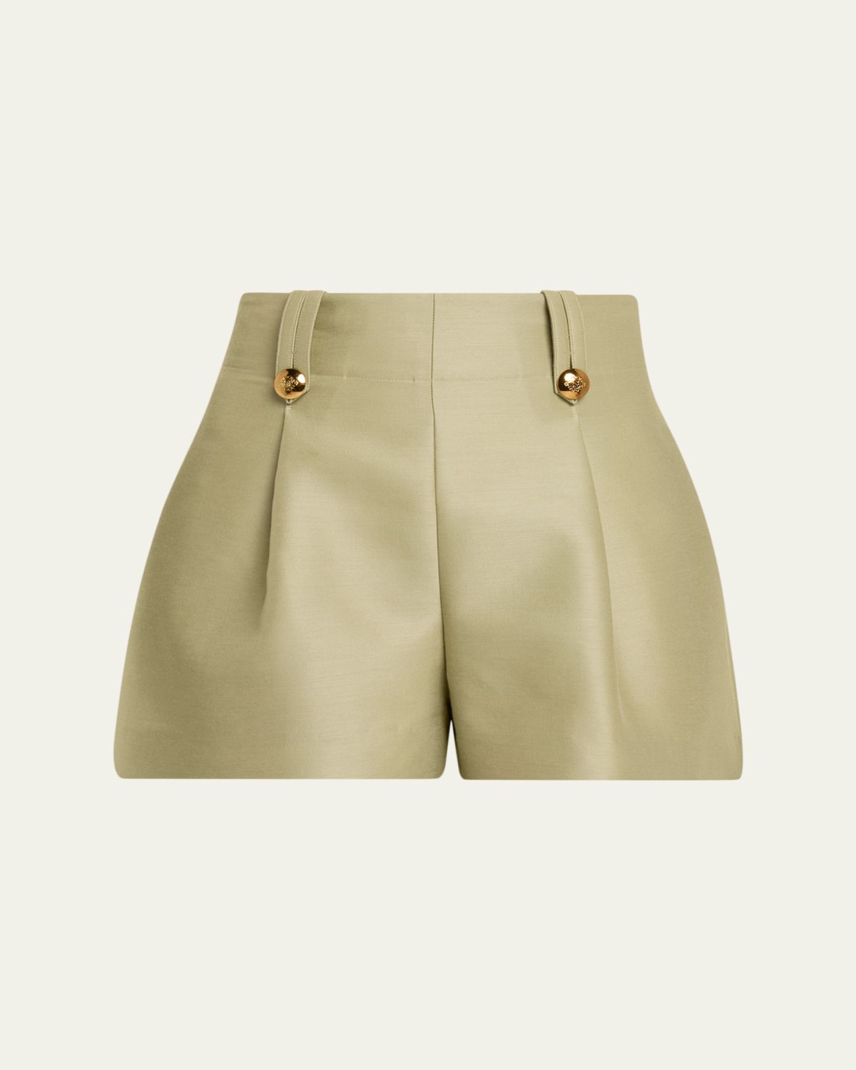 Zimmermann Luna Wool Silk Tailored Shorts
