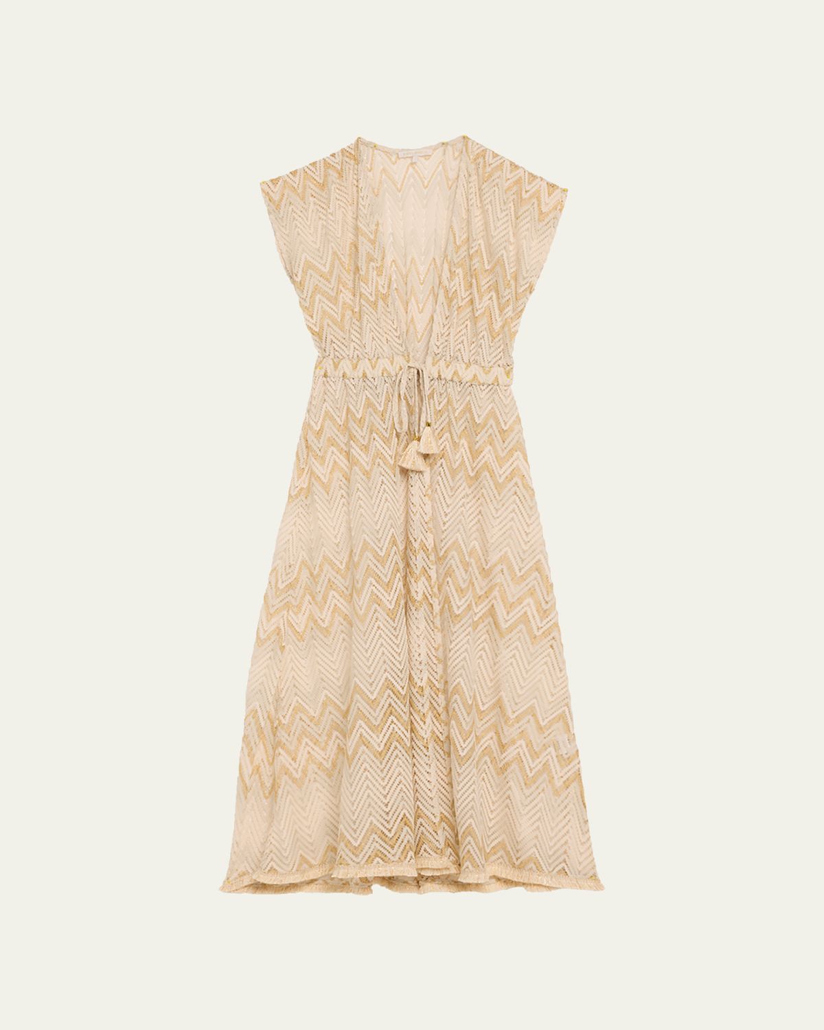 Ramy Brook Chevron Katherine Caftan Coverup