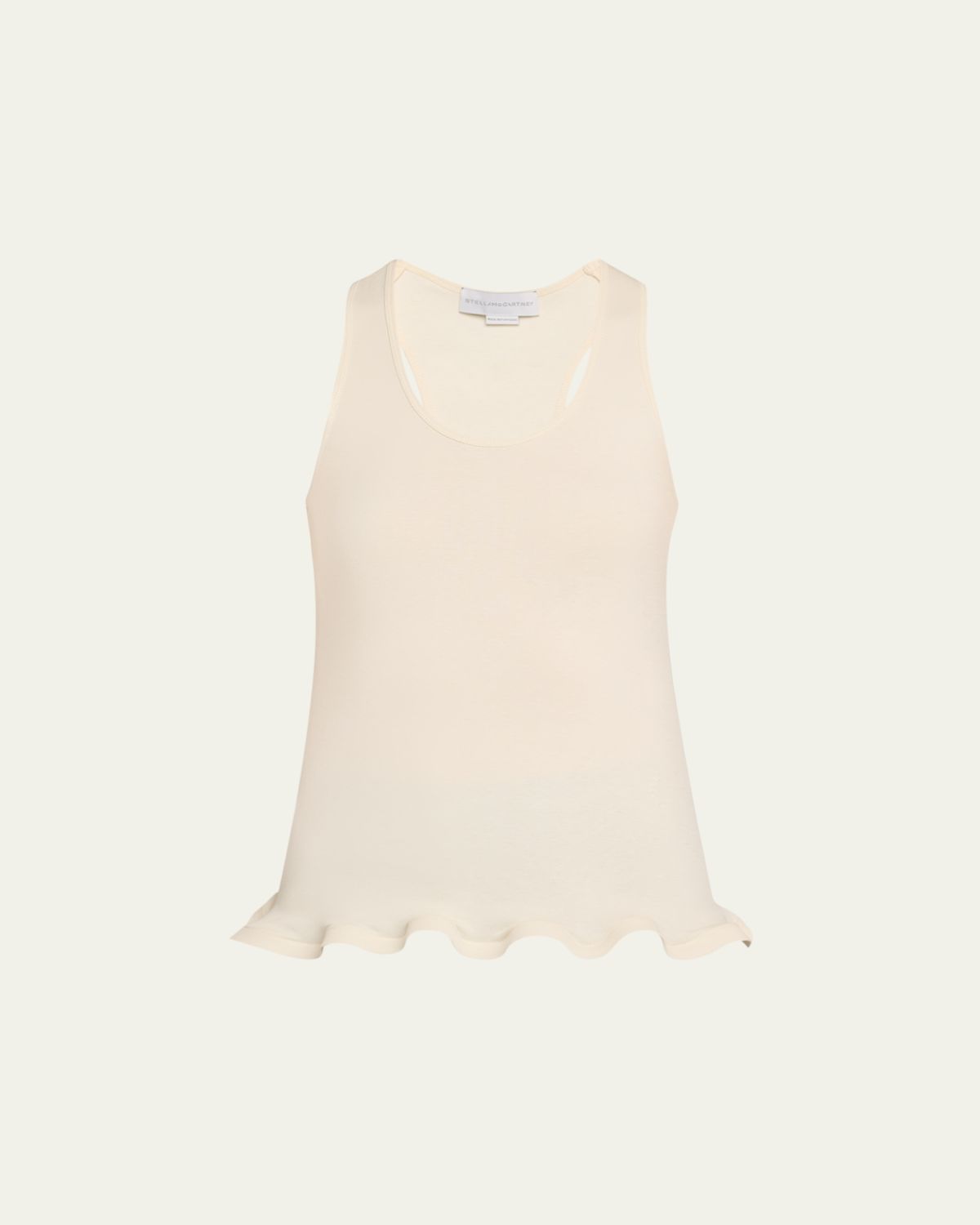 Stella McCartney Frilled Hem Rib Tank Top