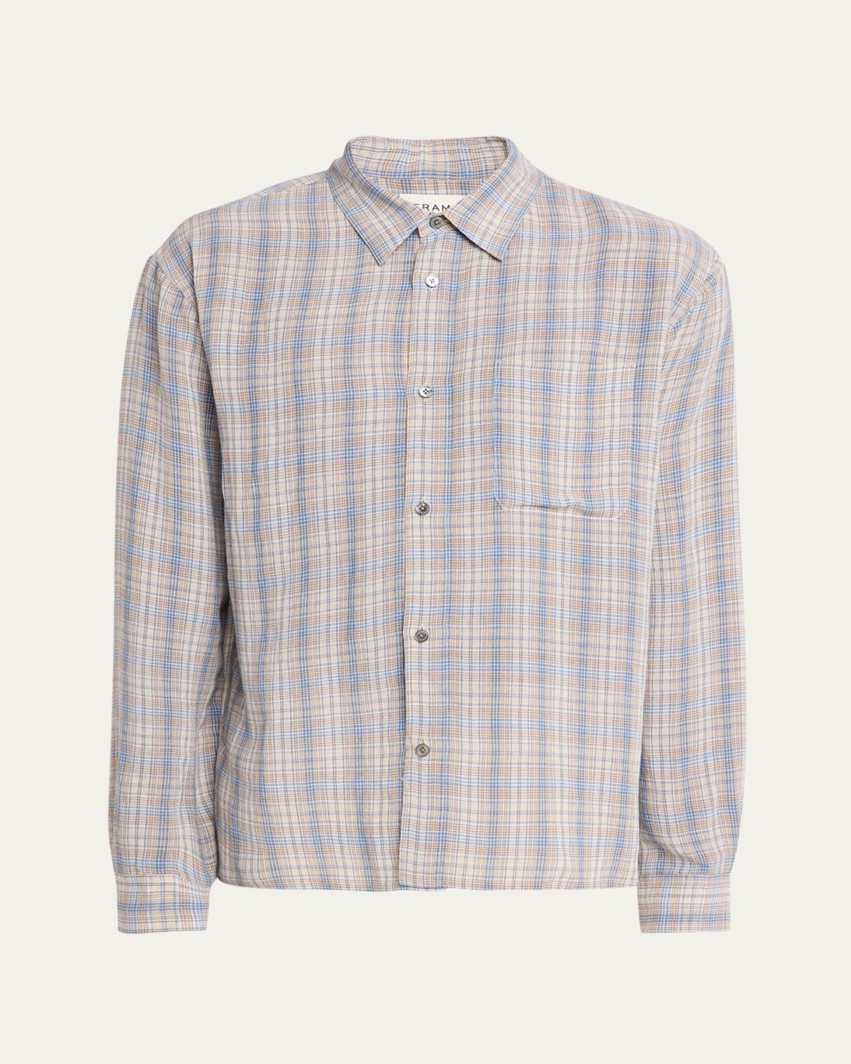 FRAME Men's Relaxed Fit Plaid Button-Down Shirt