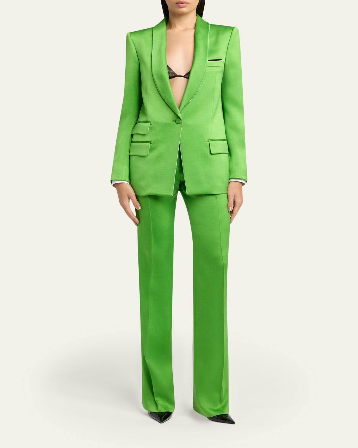 TOM FORD Single-Breasted Silk-Wool Blazer Jacket | Thumbnail 2