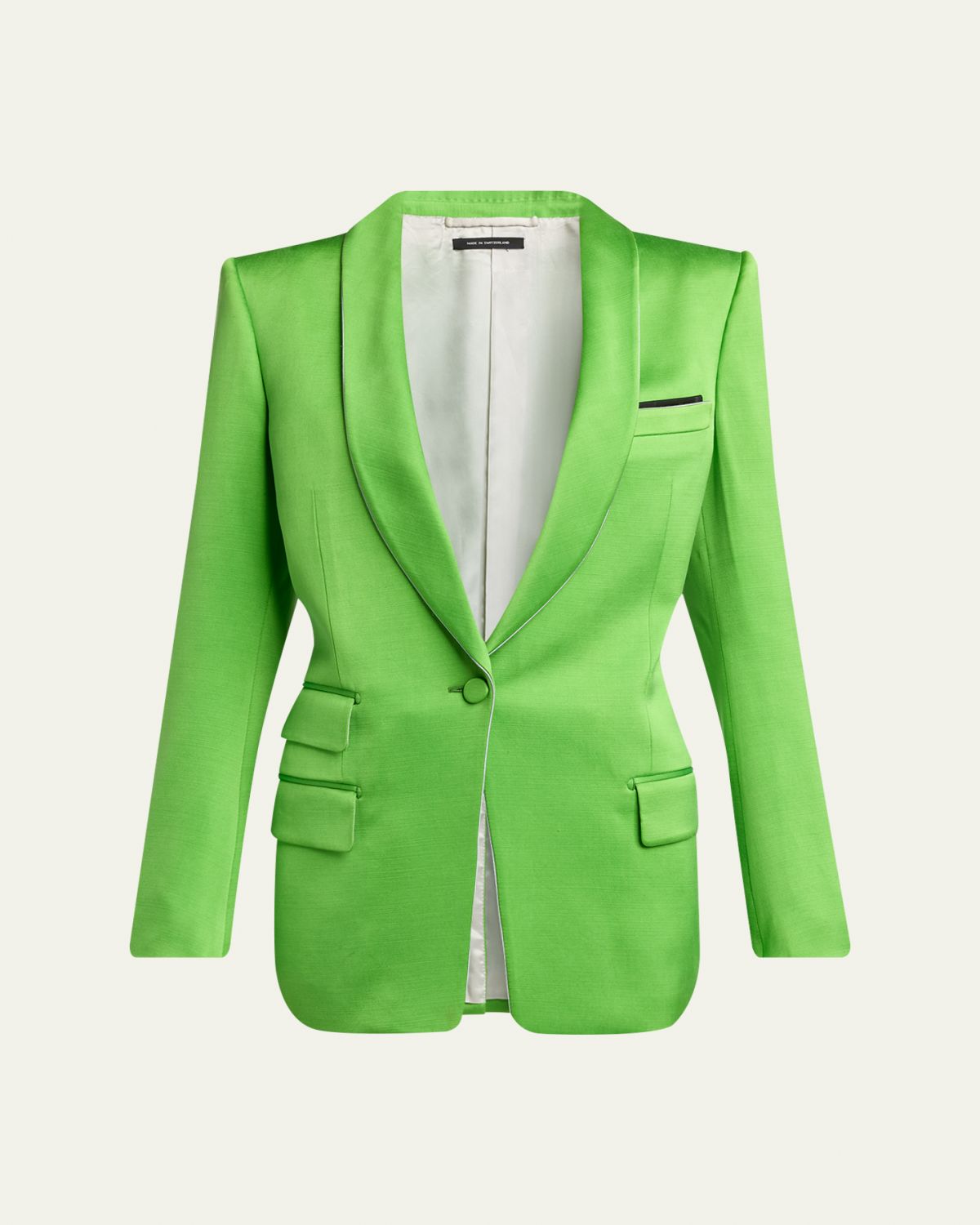 TOM FORD Single-Breasted Silk-Wool Blazer Jacket