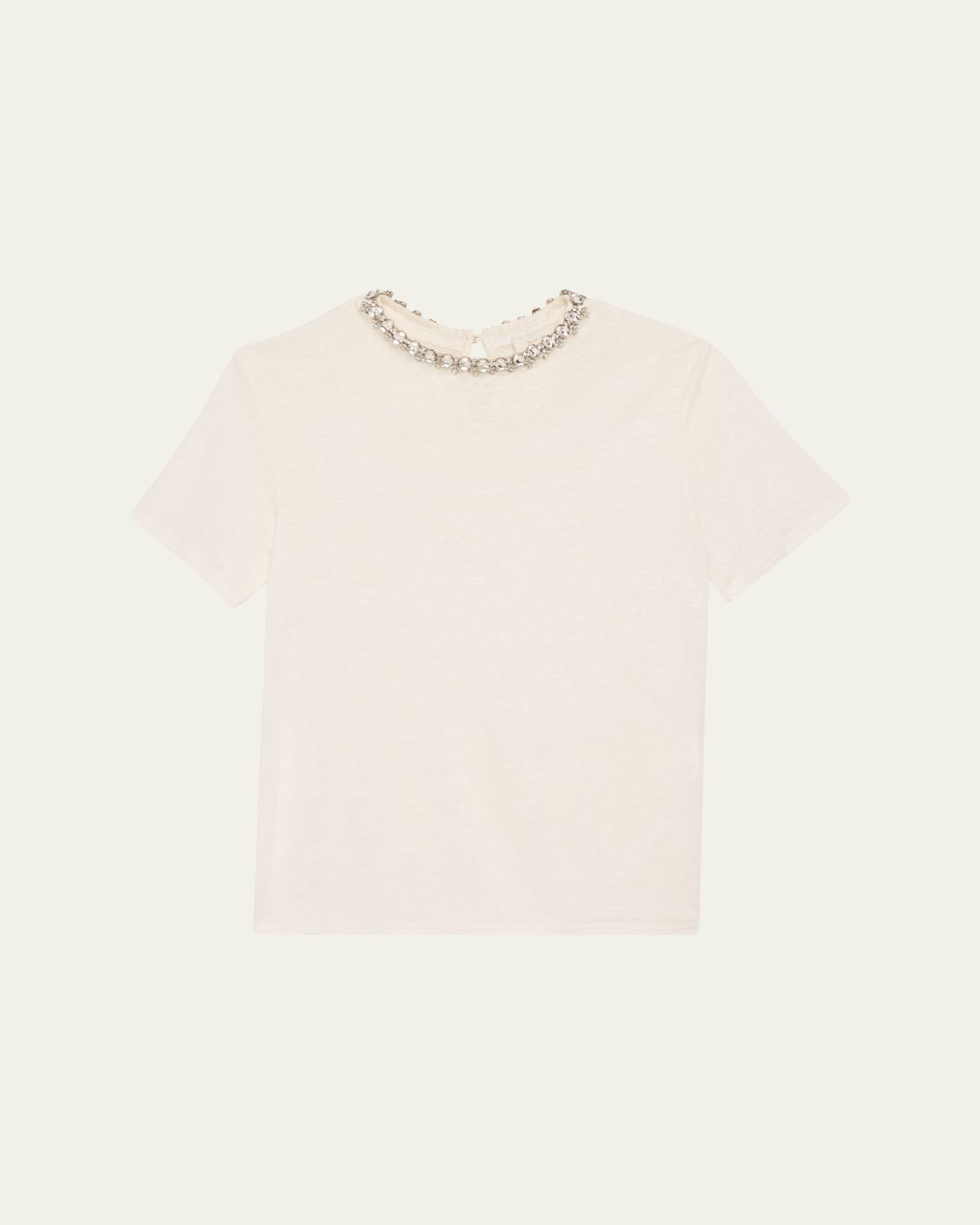 Zimmermann Embellished Short-Sleeve Tee