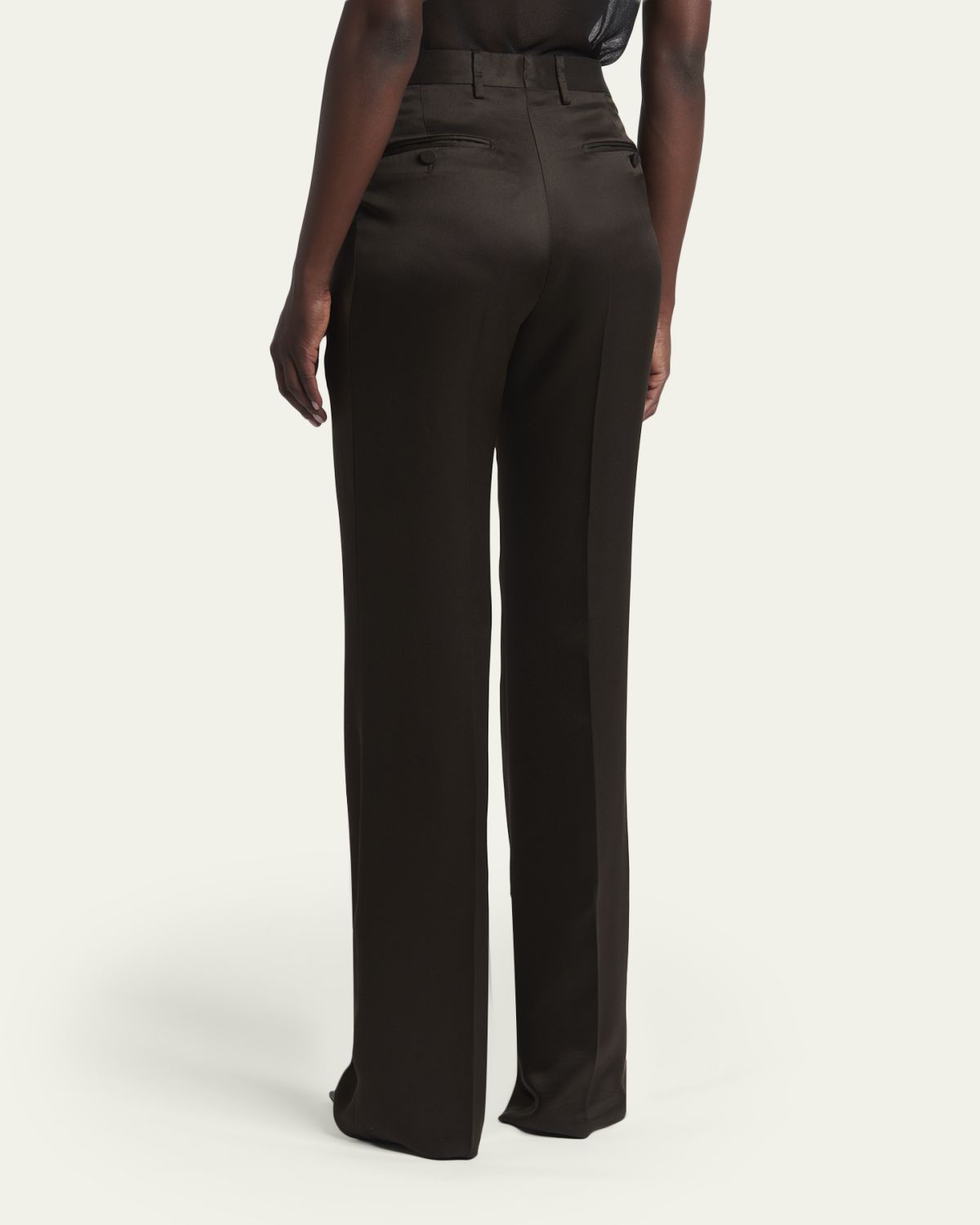 TOM FORD Sharp Grain De Poudre Straight-Leg Trousers | Thumbnail 3 TOM FORD Sharp Grain De Poudre Straight-Leg Trousers | Thumbnail 3