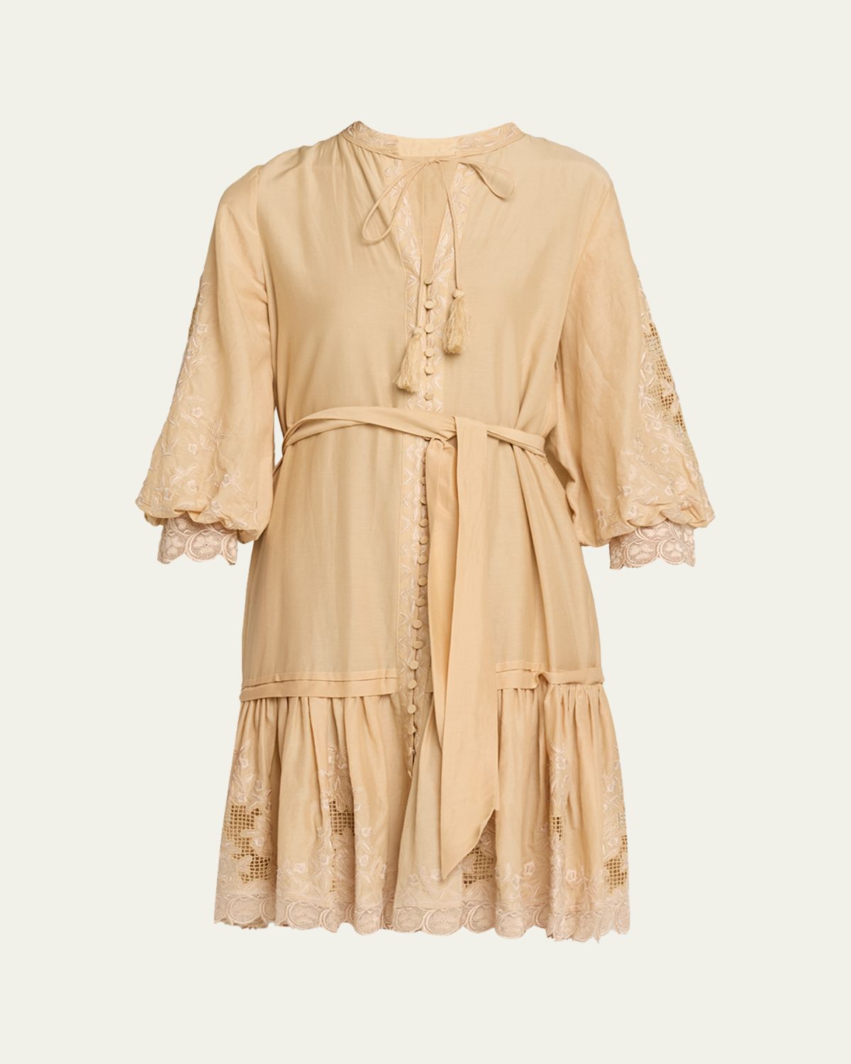 Kobi Halperin Erica Embroidered Flounce Dress | Thumbnail 6 Kobi Halperin Erica Embroidered Flounce Dress | Thumbnail 6