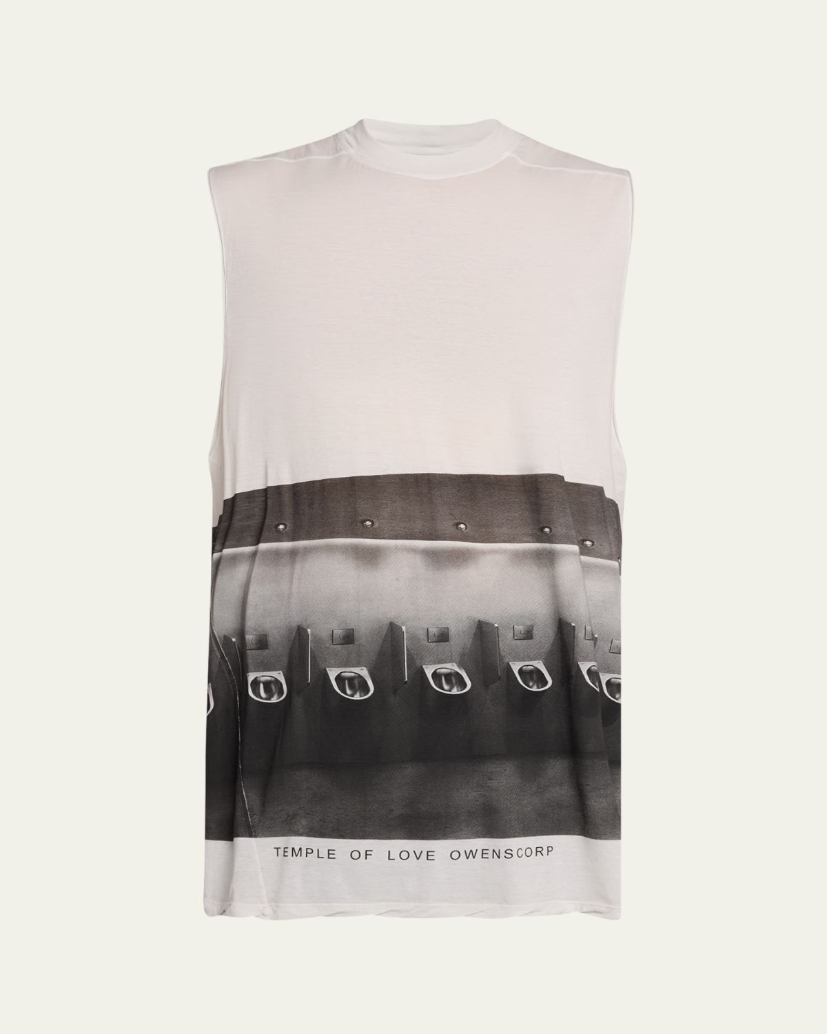 Rick Owens Men's Urinal-Print Sleeveless Tank Top