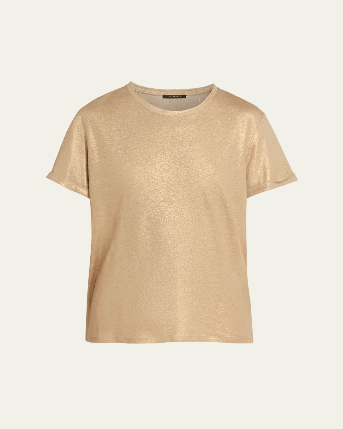 Kobi Halperin Meegan Crewneck Shimmer Knit Tee