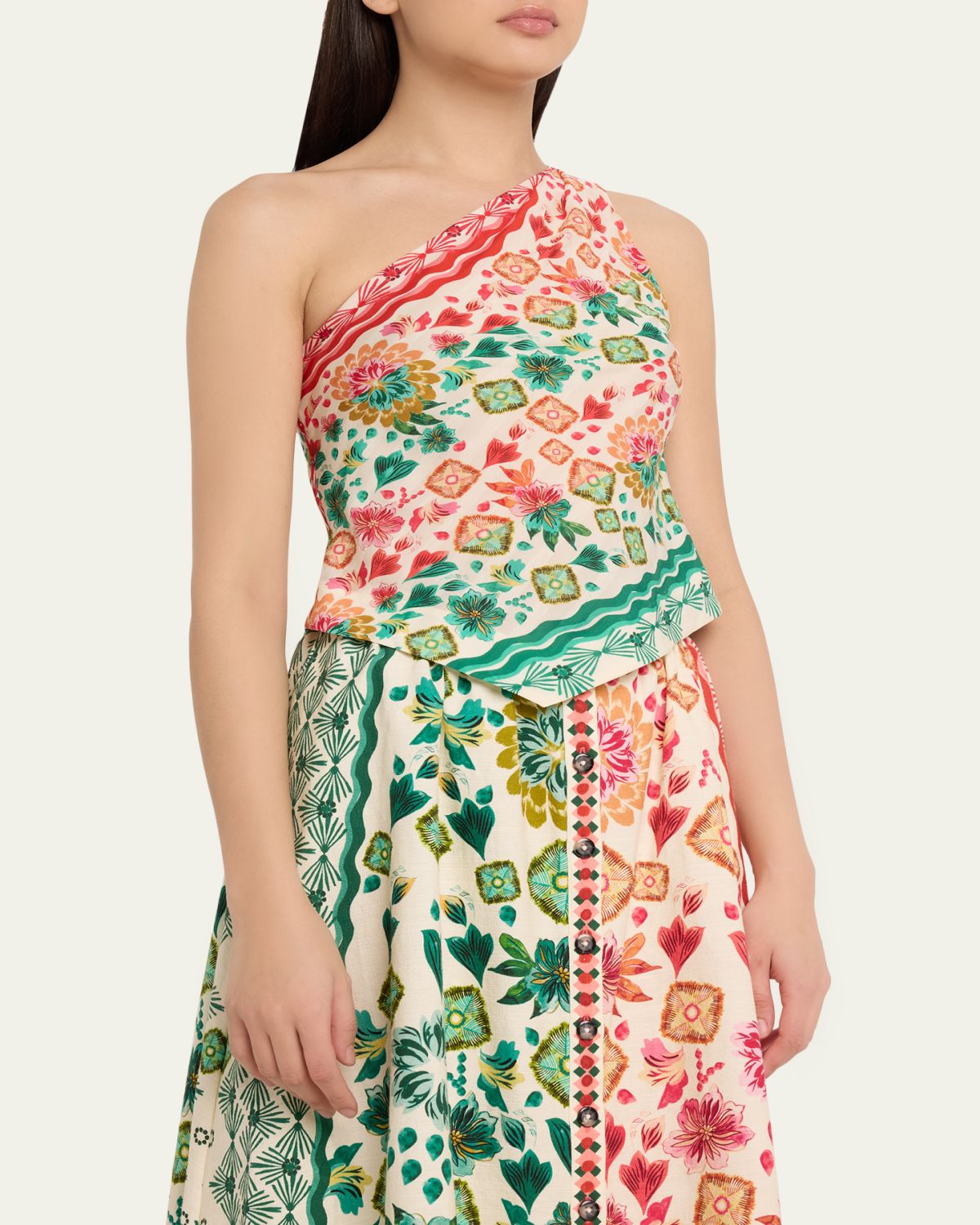 Saloni Madeline Printed One-Shoulder Top | Thumbnail 4