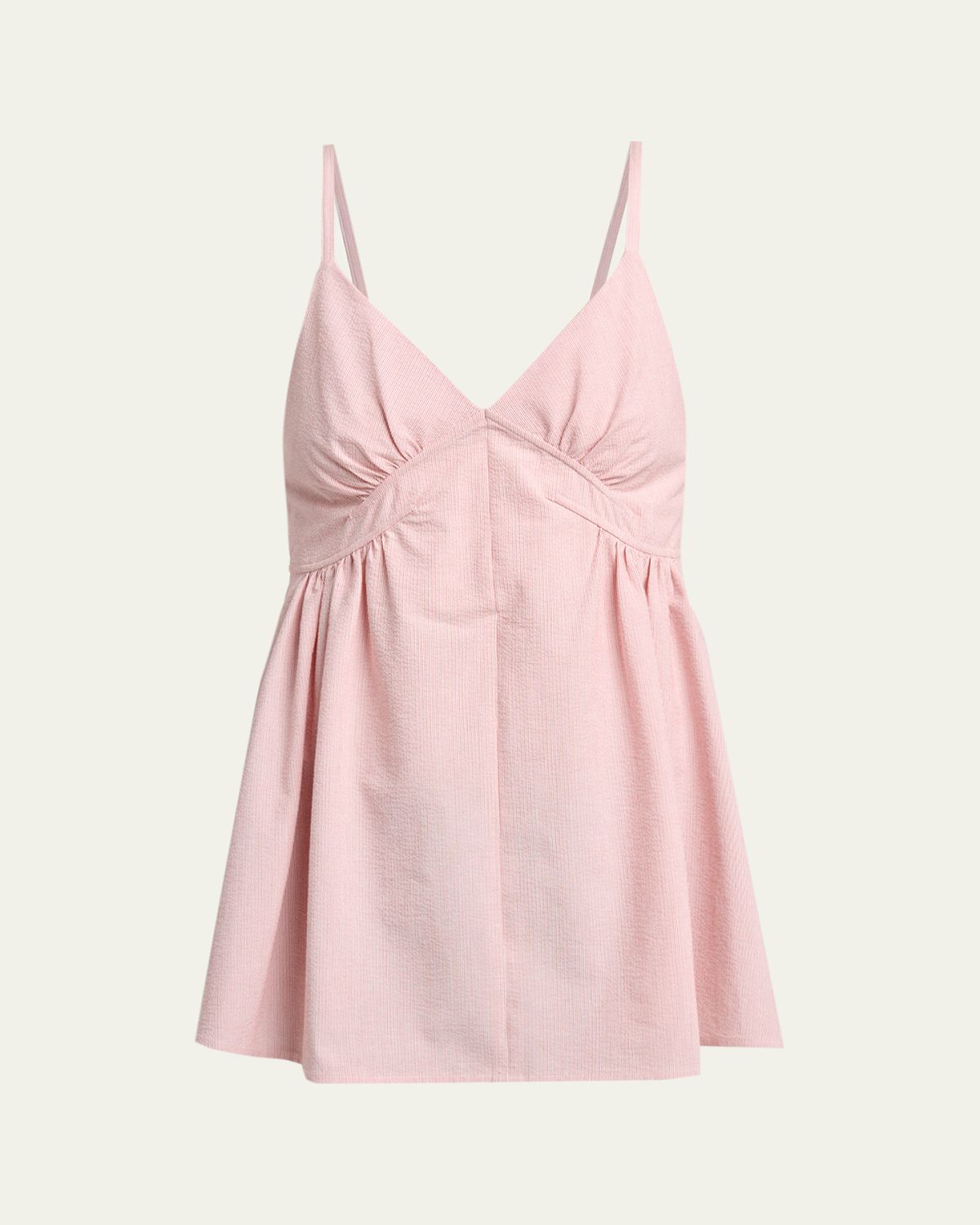 Proenza Schouler White Label Barker Top In Seersucker