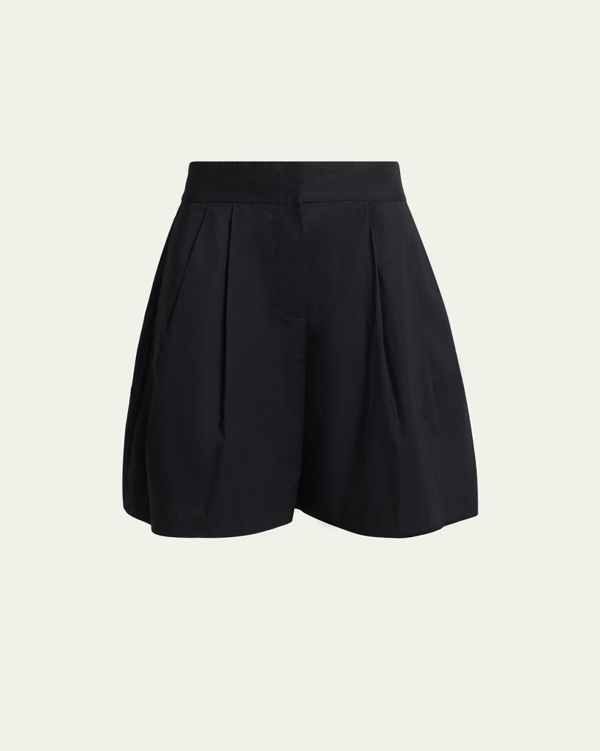 Proenza Schouler White Label Clio Pleated Shorts in Poplin