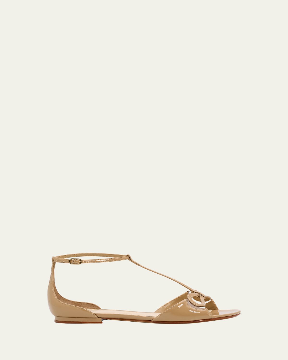 Alexandre Birman Malu Patent Leather Bow Sandals