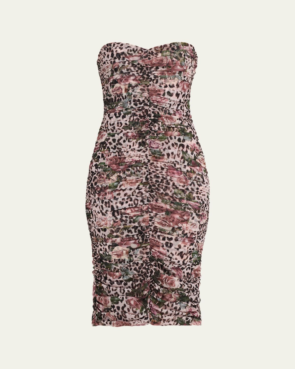 L'Agence Caprice Ruched Strapless Midi Dress | Thumbnail 6 L'Agence Caprice Ruched Strapless Midi Dress | Thumbnail 6