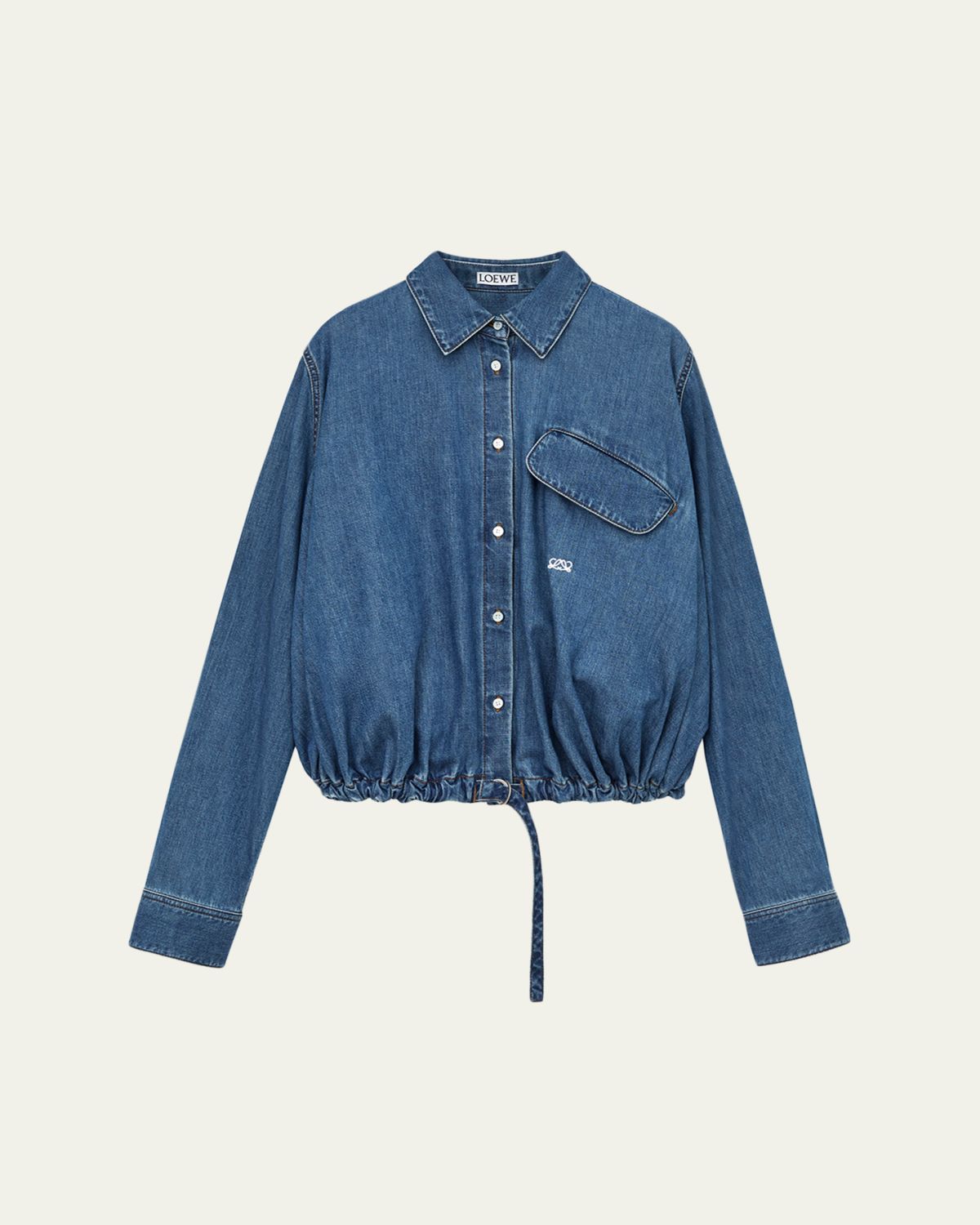 Loewe Denim Belted Balloon Shirt