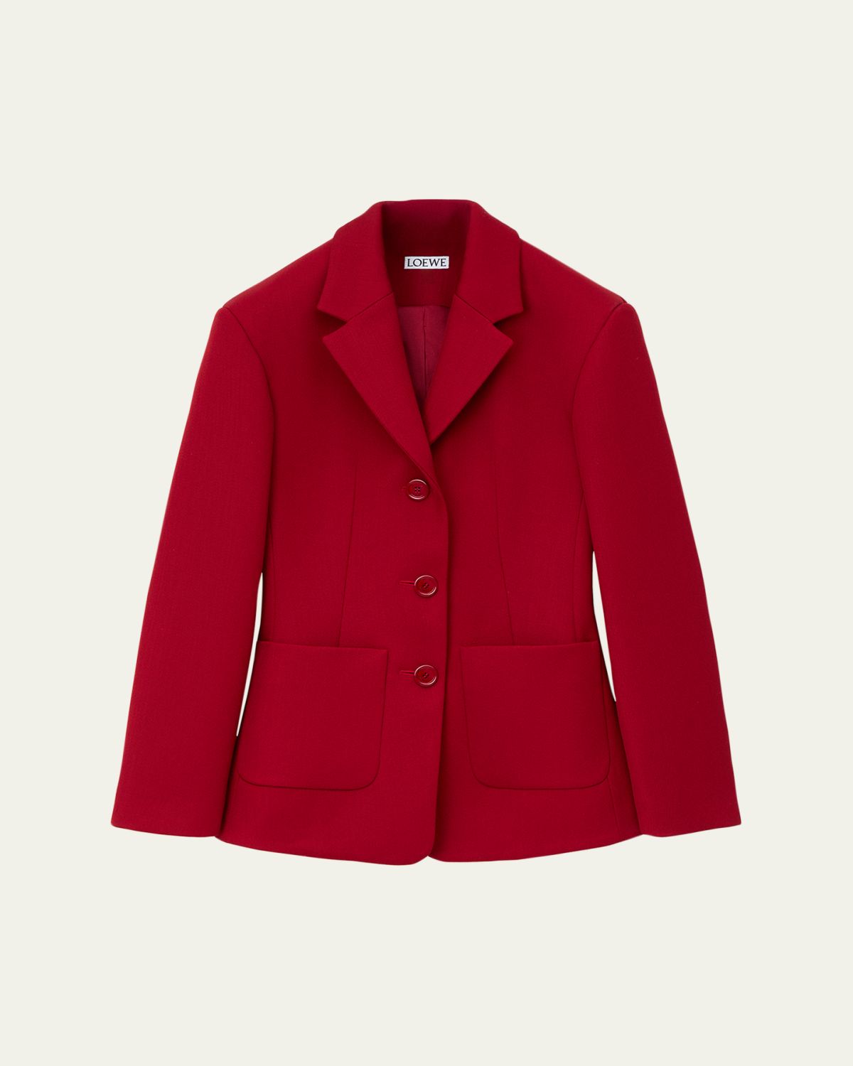 Loewe Wool-Blend Single-Breasted Jacket