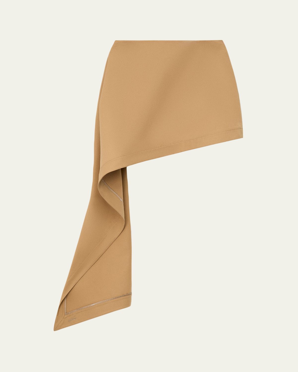 Asymmetric Drape Mini Skirt