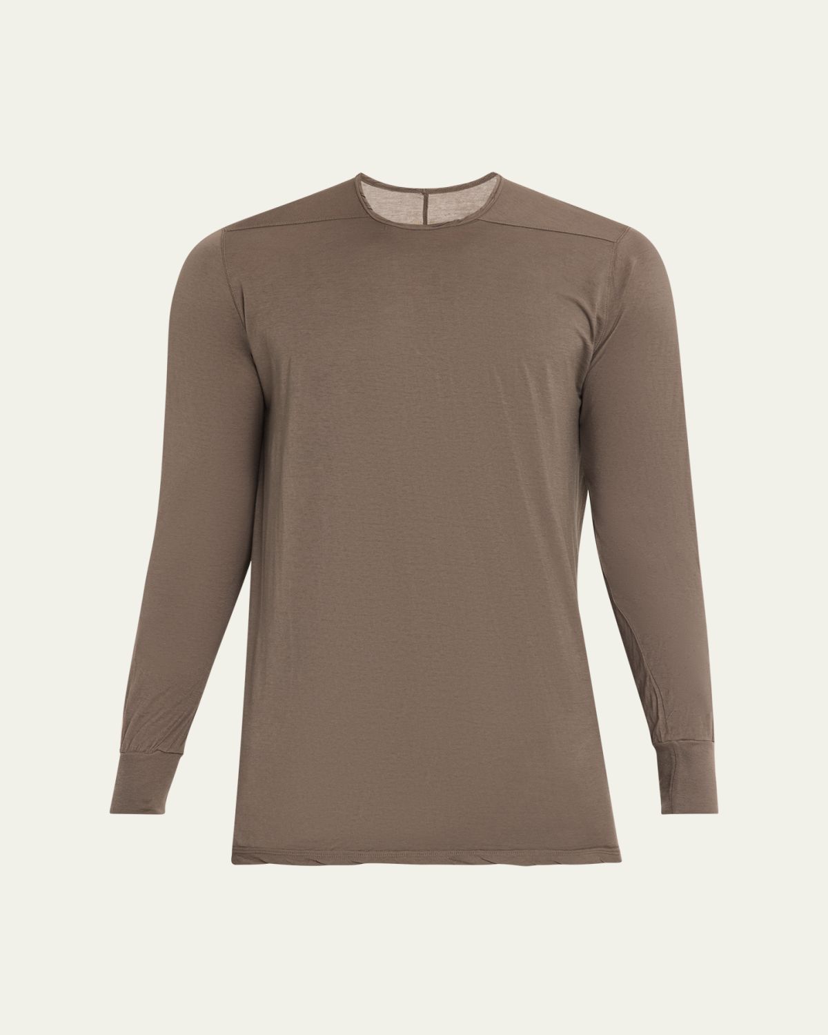DRKSHDW RICK OWENS Men's Cotton Front Yoke Long-Sleeve T-Shirt