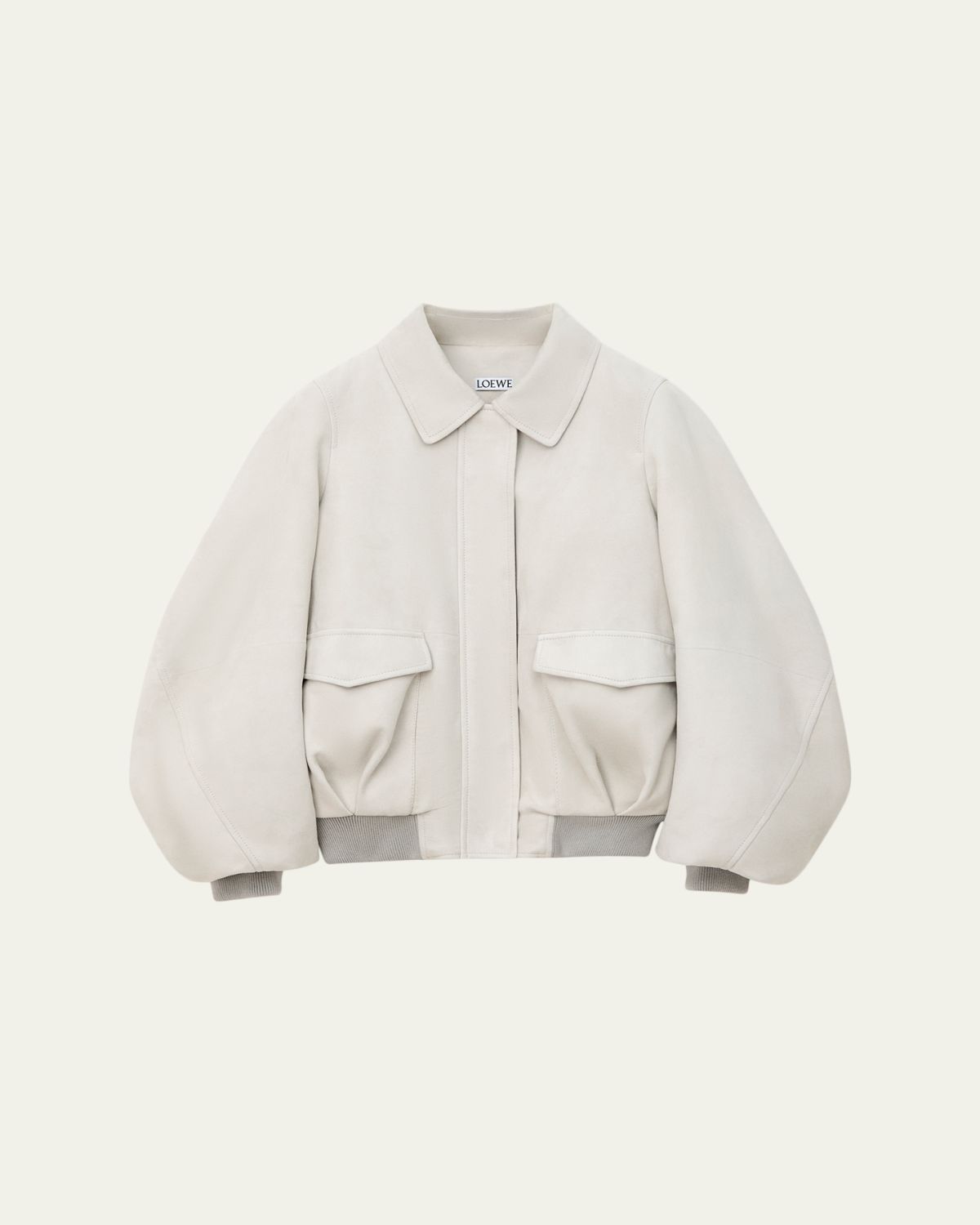 Loewe Suede Oversized Bomber Jacket